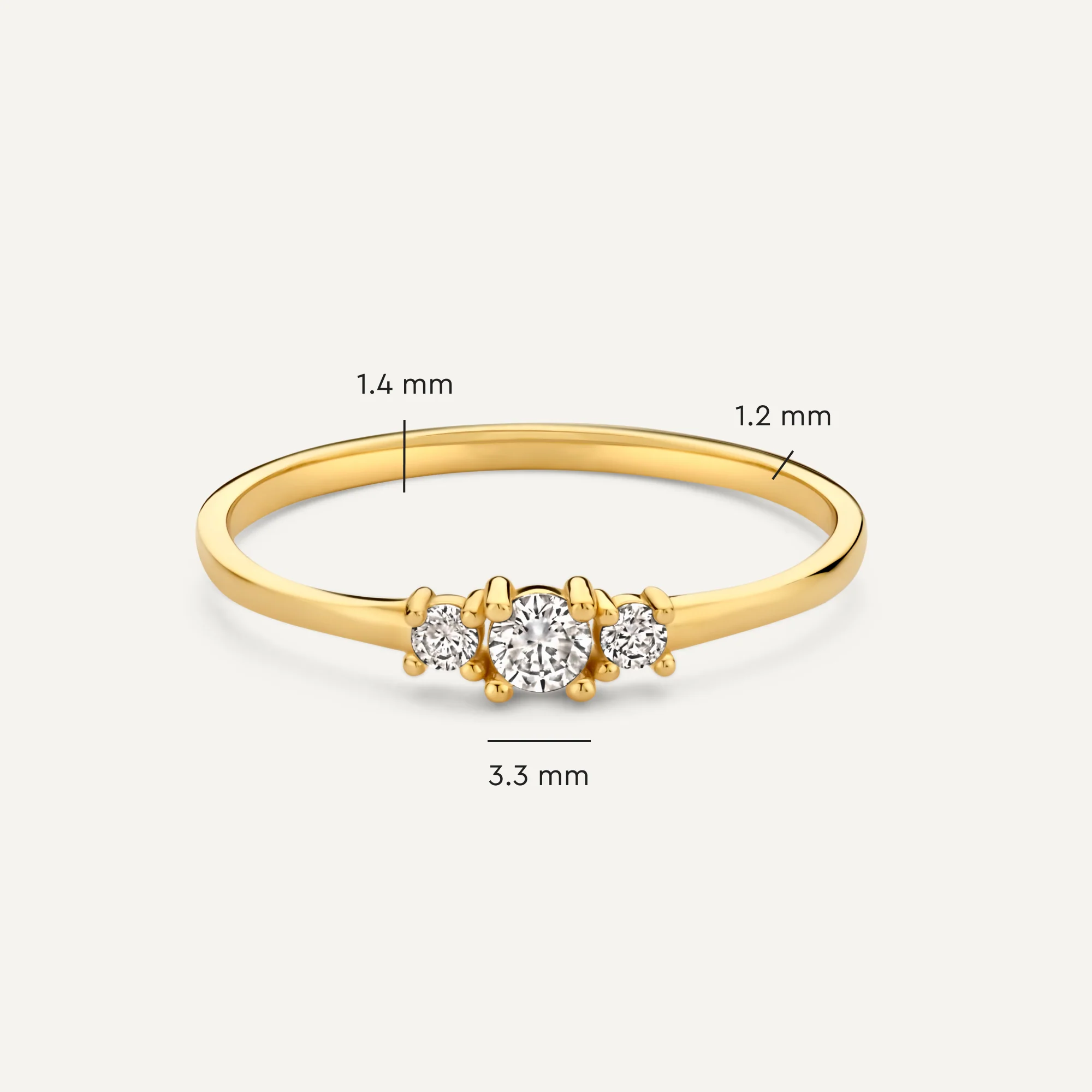 Dome Trilogy Zirconia Rings Set - Image 8