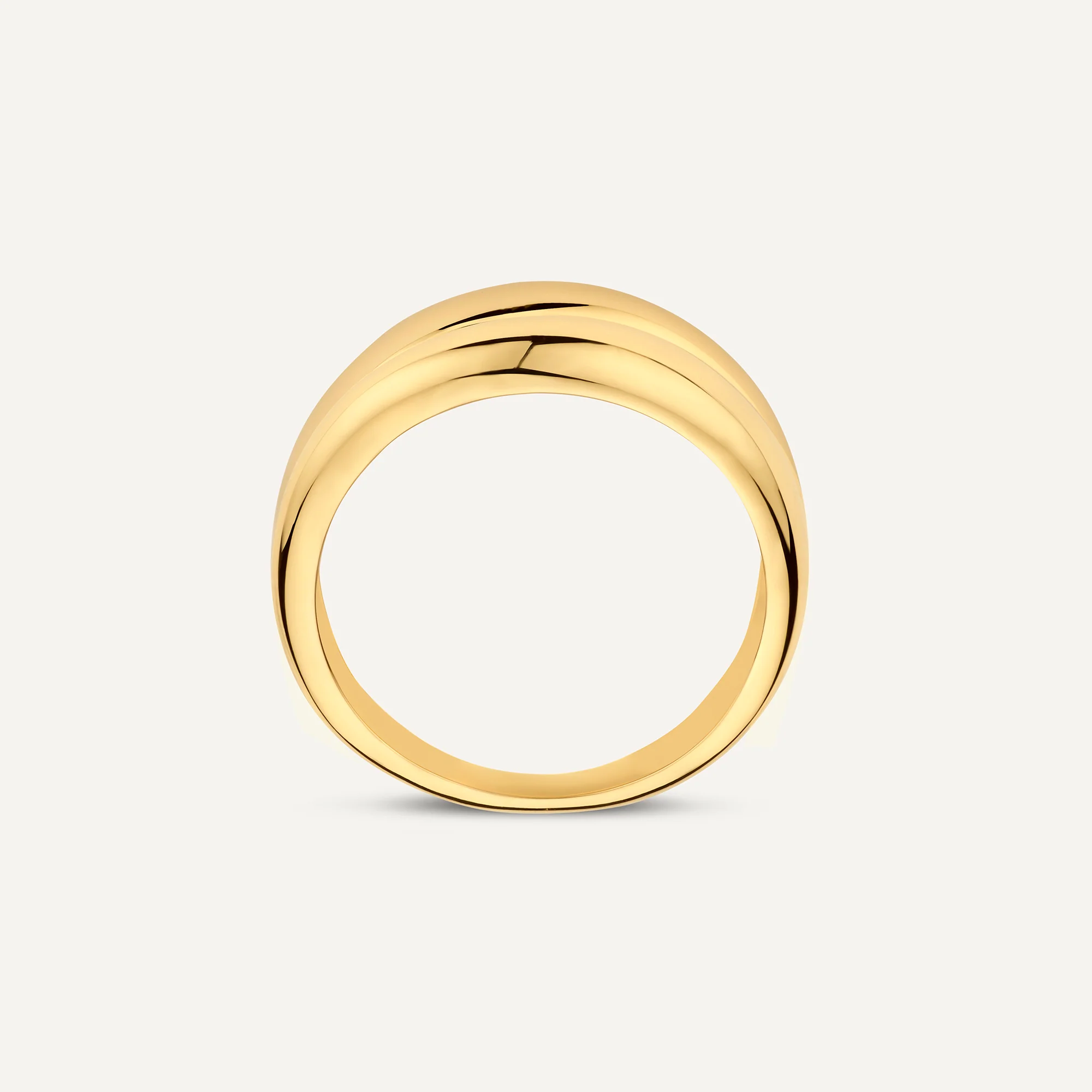 Double Curvy Dome Ring - Image 7
