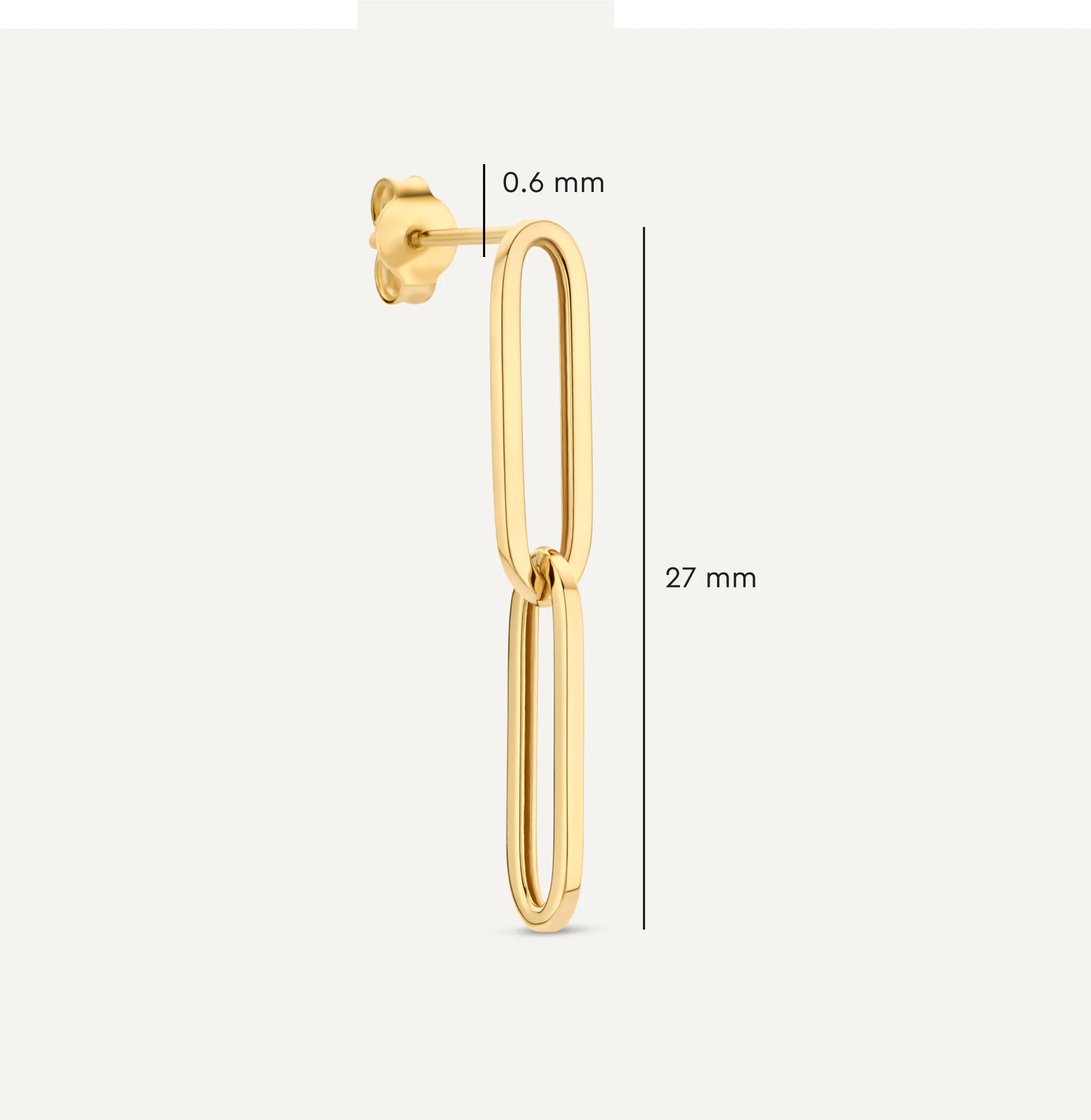 Double Paperclip Zirconia Earrings Set - Image 6
