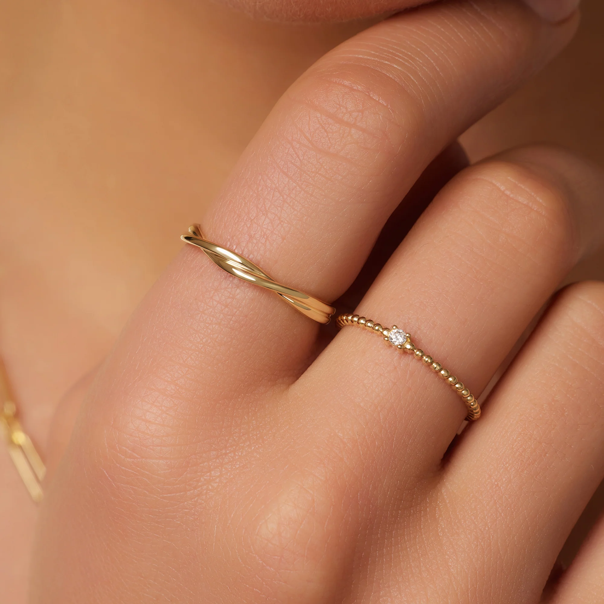 Entwined Dual Band Ring - Image 2