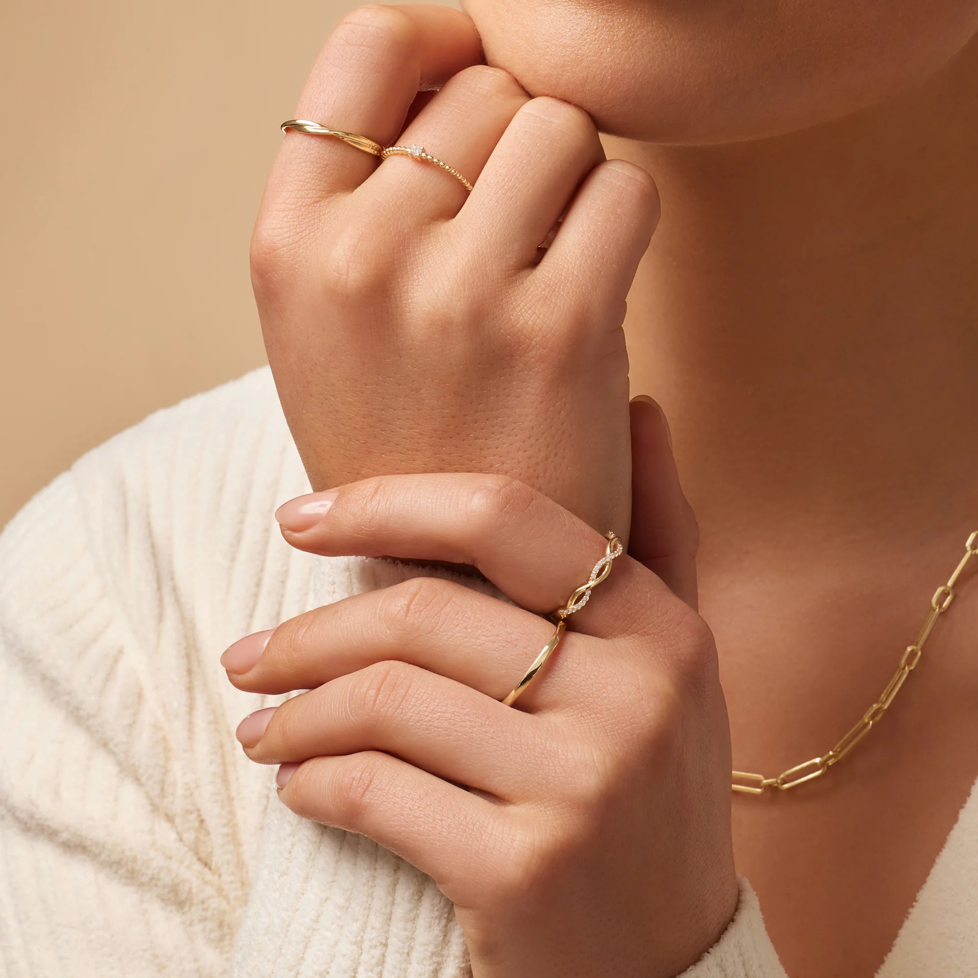Entwined Dual Band Ring - Image 4
