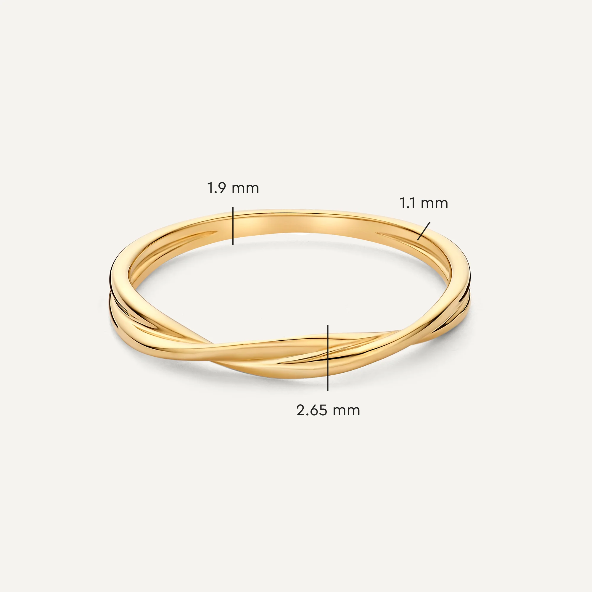 Entwined Dual Band Ring - Image 5