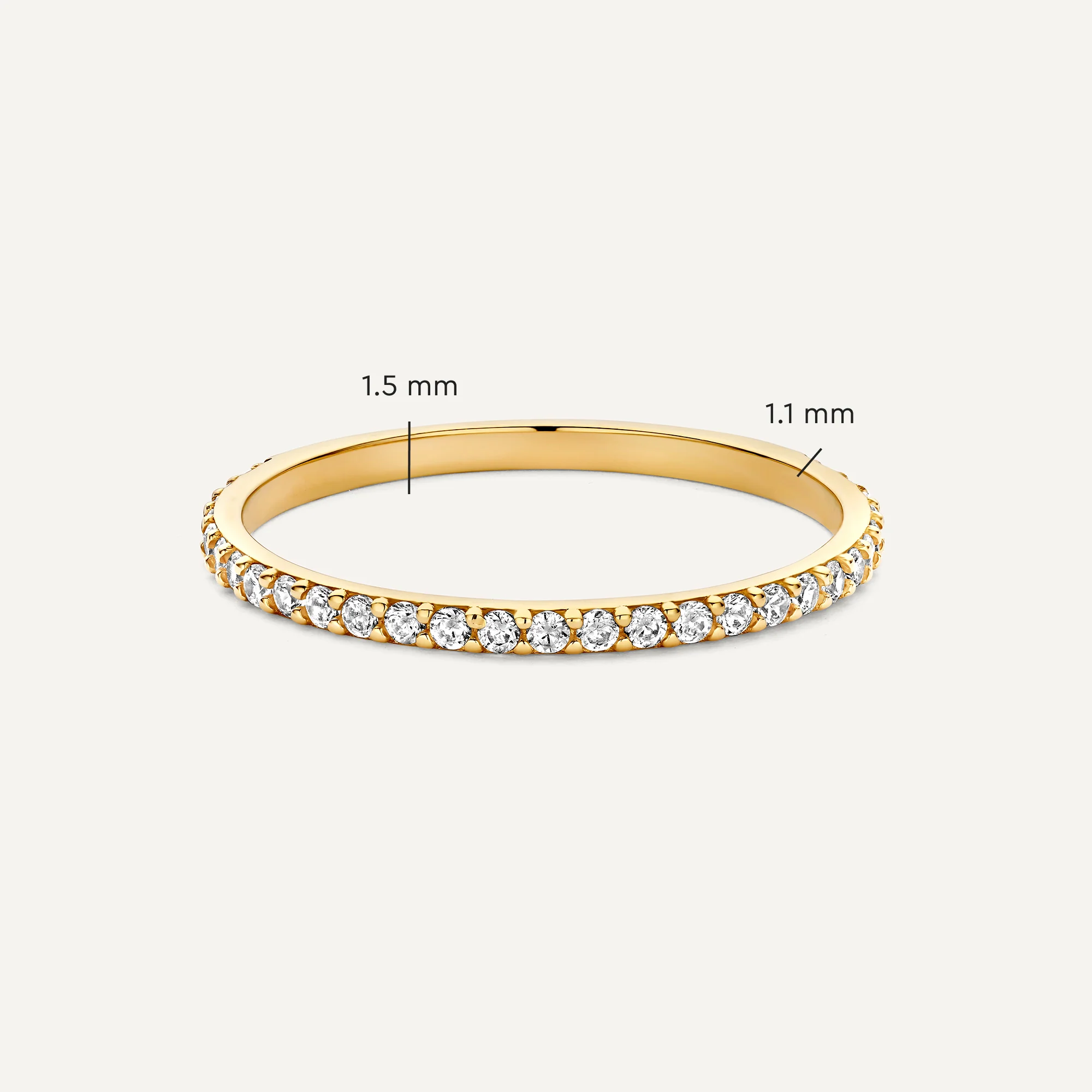 Essential Cubic Zirconia Eternity Ring - Image 8