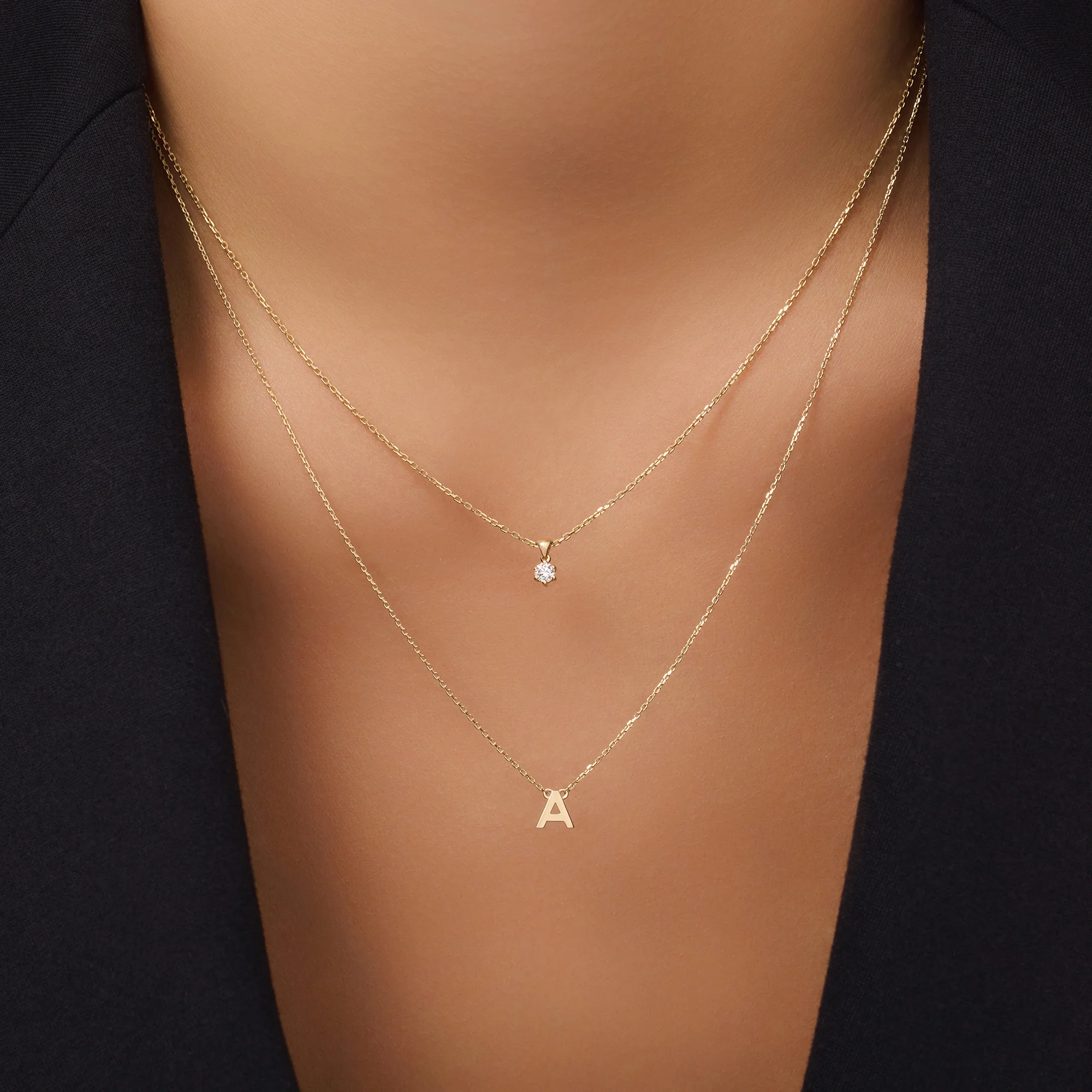 Essential Initial Letter Necklace - Image 3