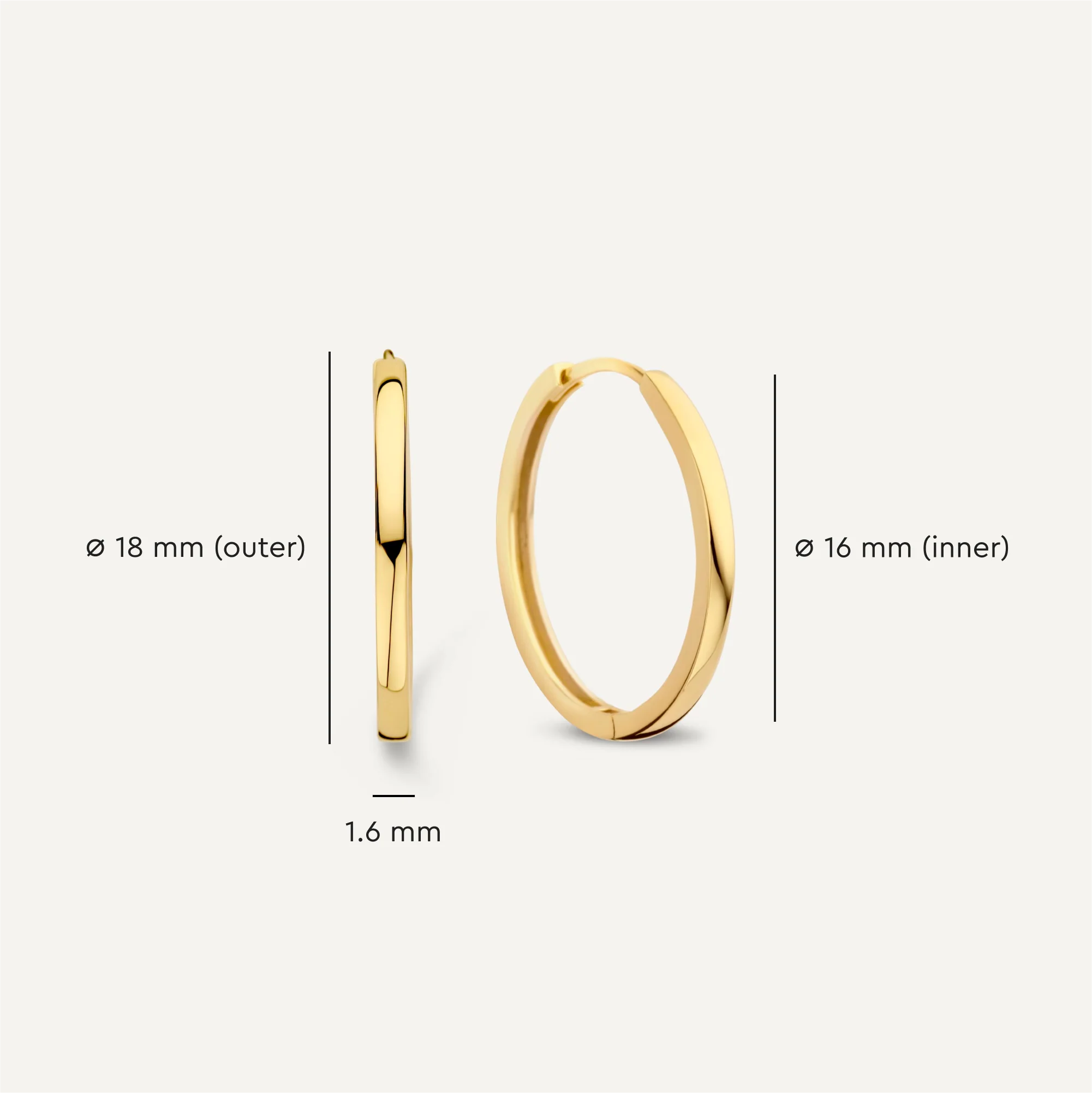 Essential Medium Hoops (18mm) - Image 8