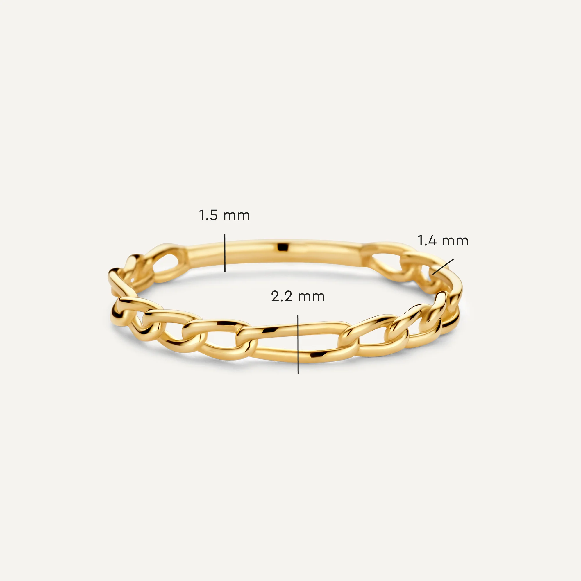Figaro Chain Stacker Ring - Image 5