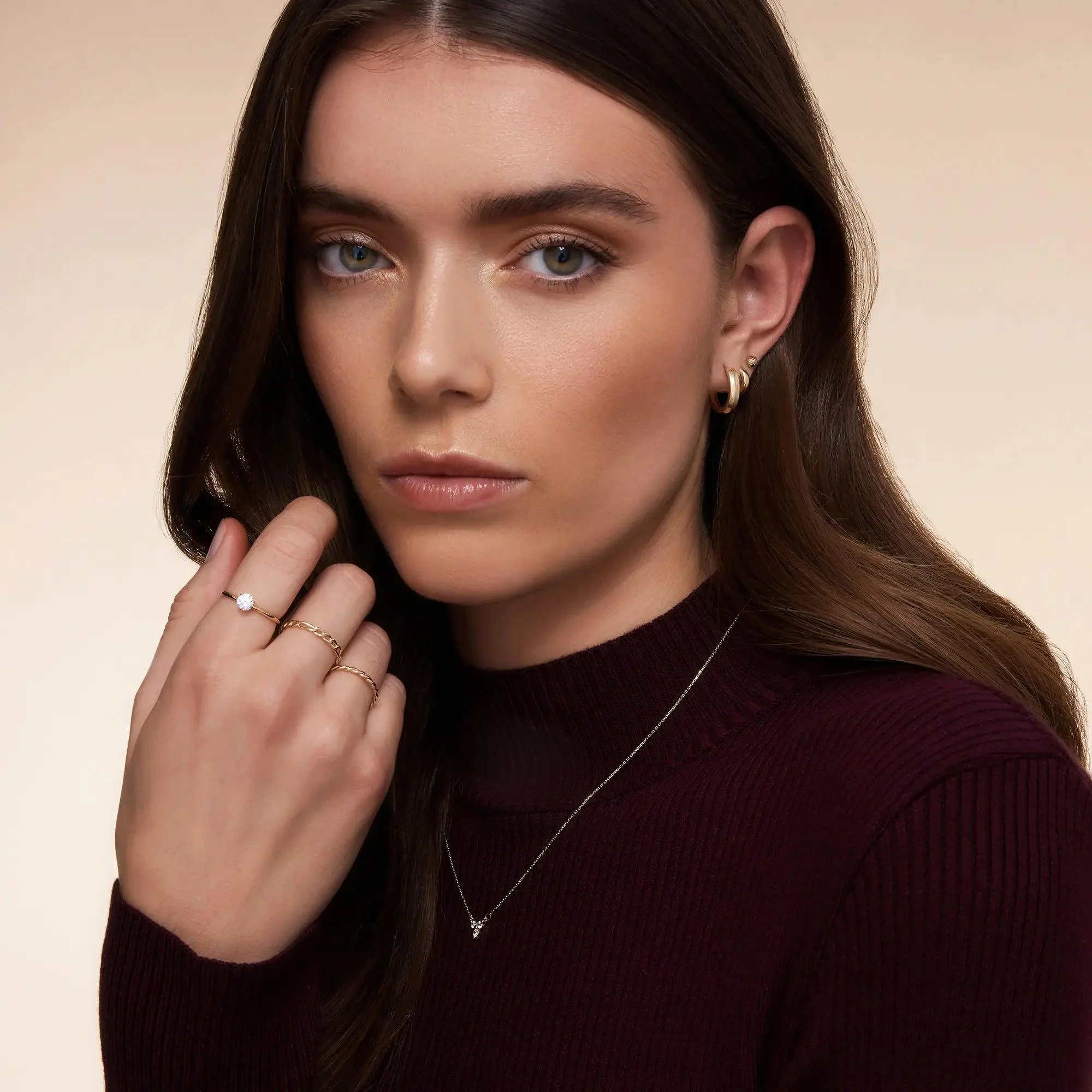 Figaro Chain Stacker Ring - Image 8