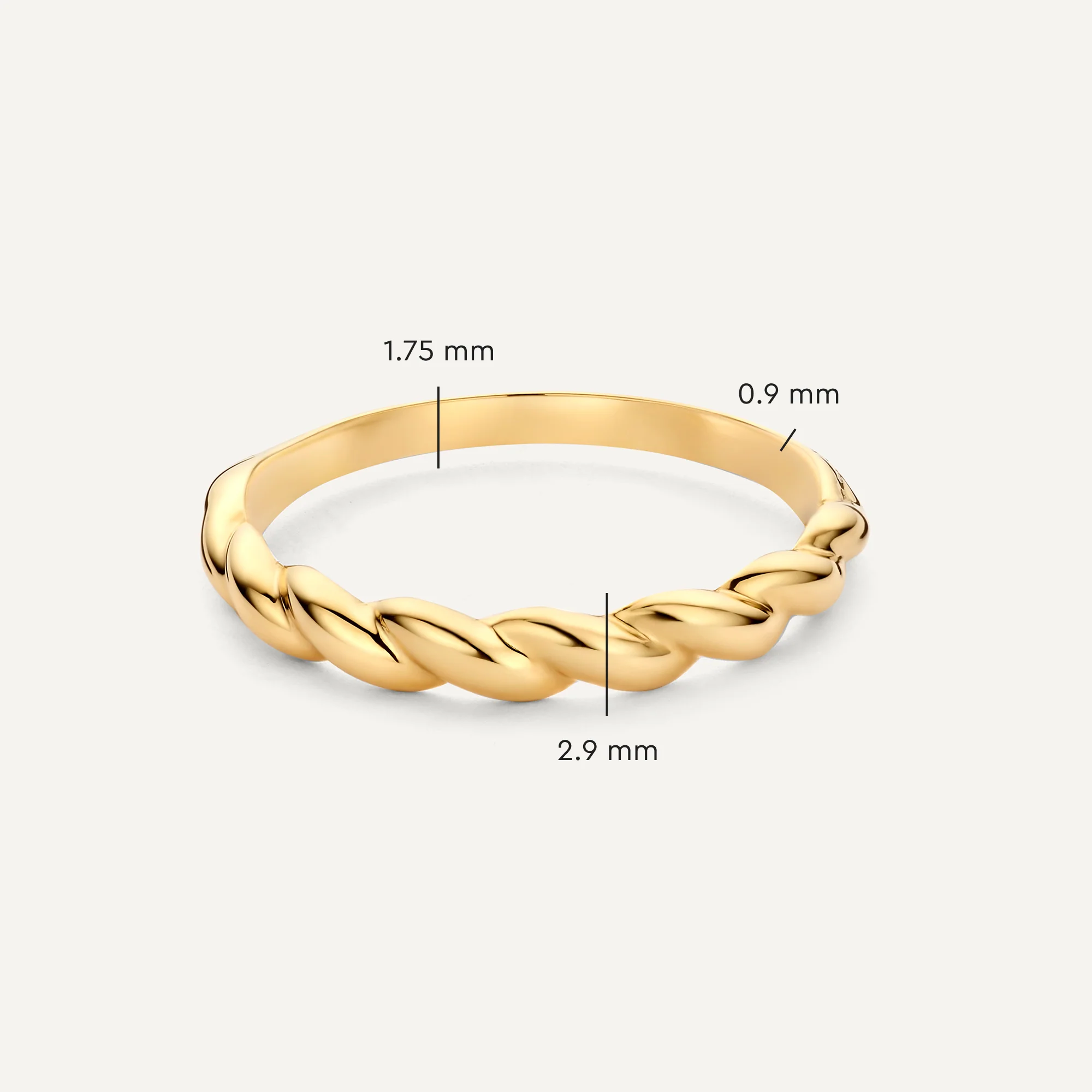 Fine Croissant Dome Ring - Image 4
