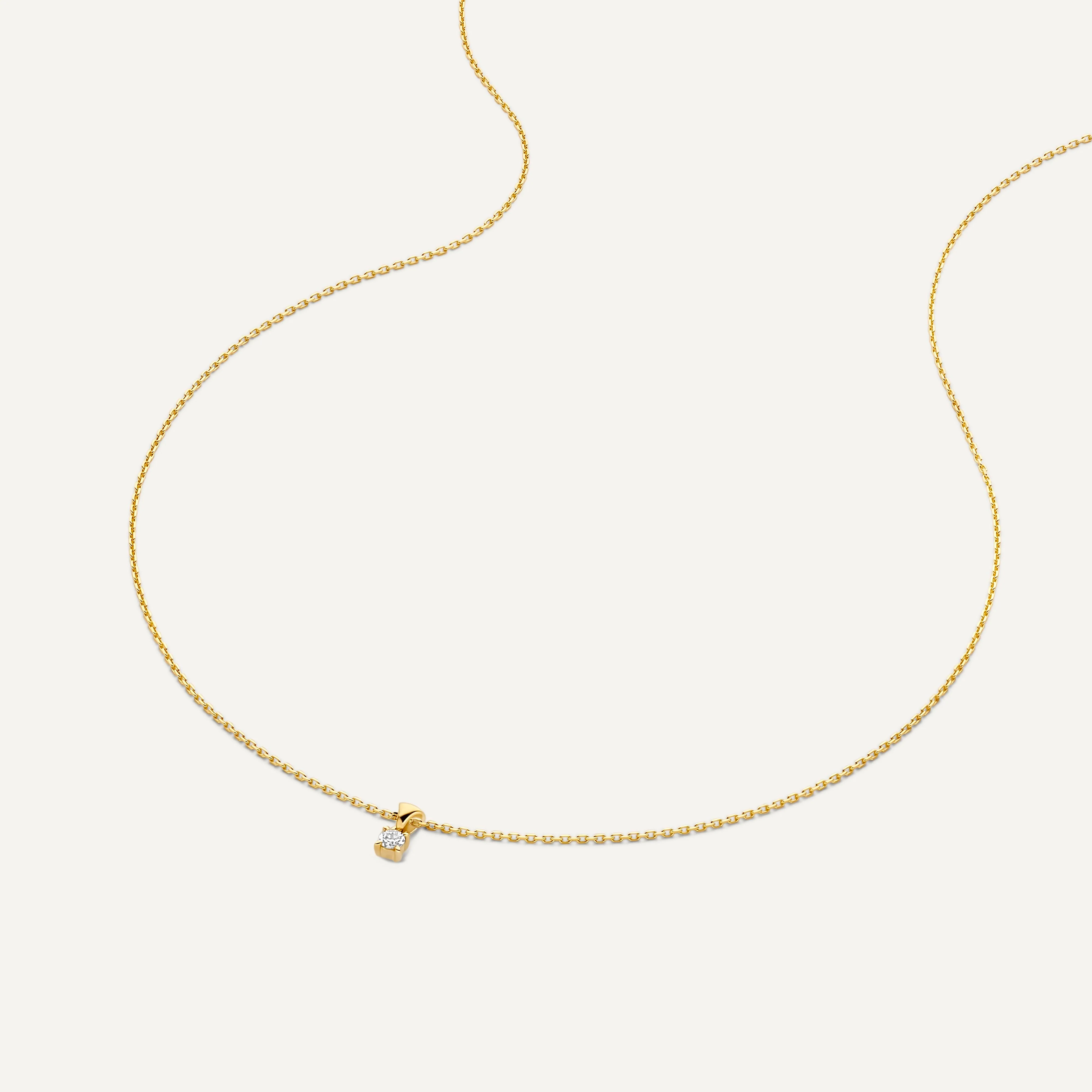 Four Prong Diamond Linked Pendant Necklace (0.05 ct) - Image 5