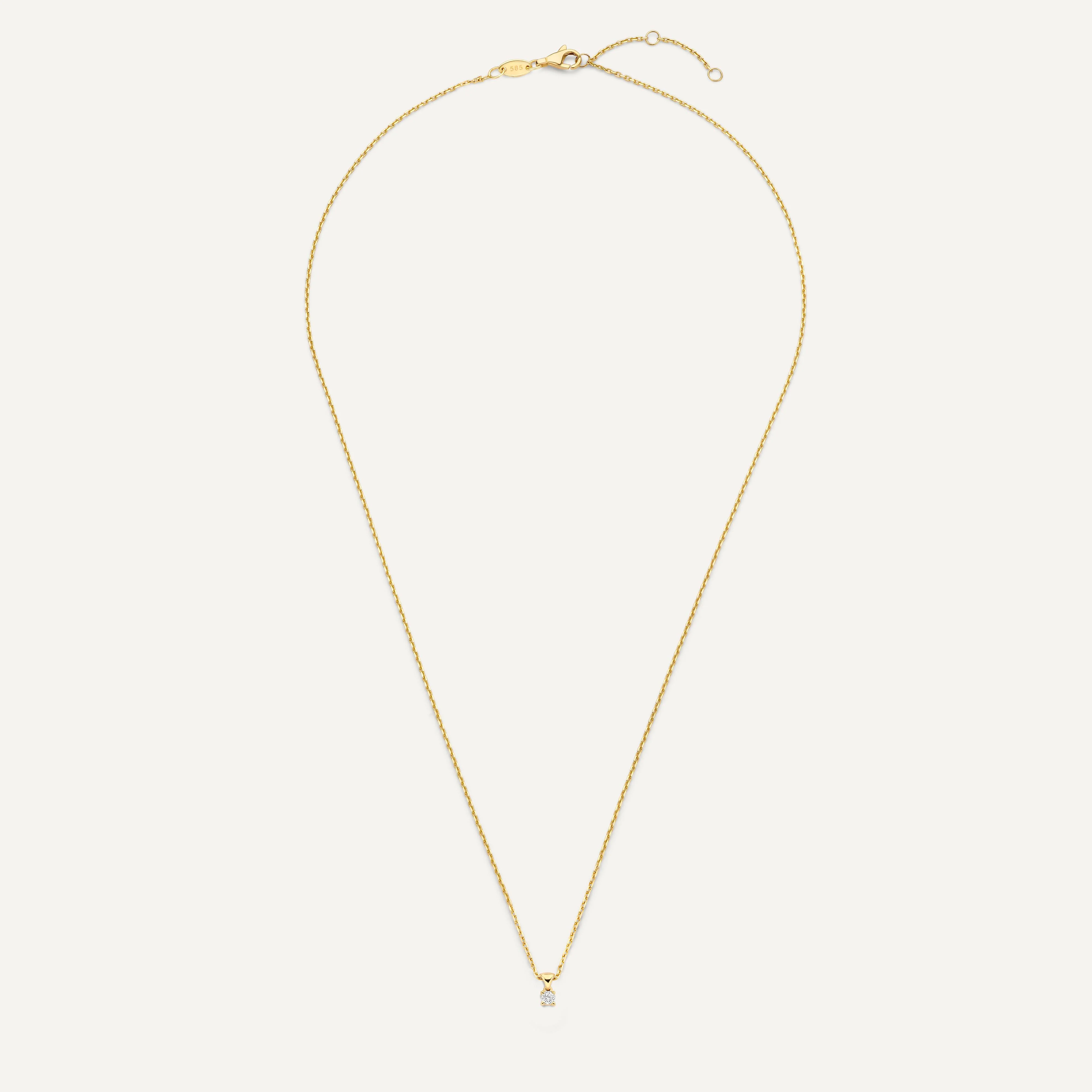 Four Prong Diamond Linked Pendant Necklace (0.05 ct) - Image 9