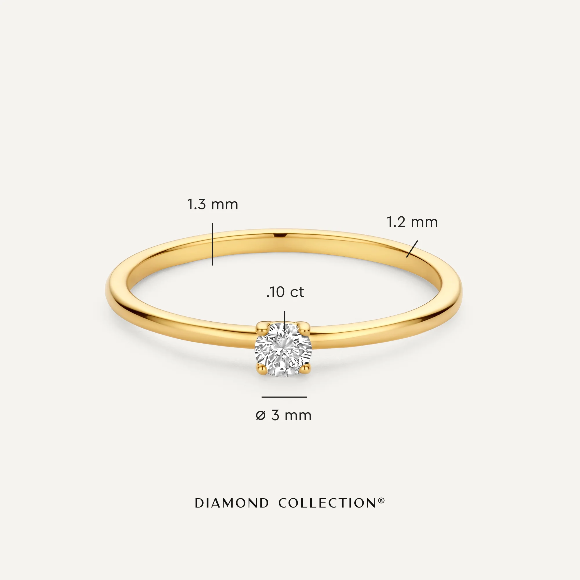 Four Prong Diamond Solitary Ring (0.10 ct) - Image 6