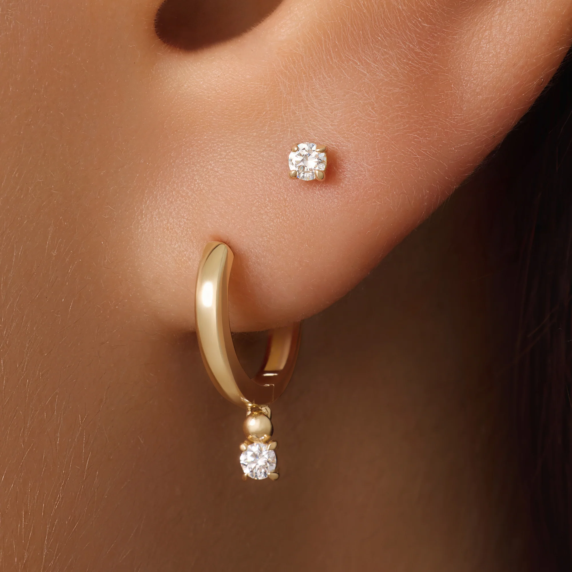 Four Prong Diamond Studs (0.10 ct) - Image 3