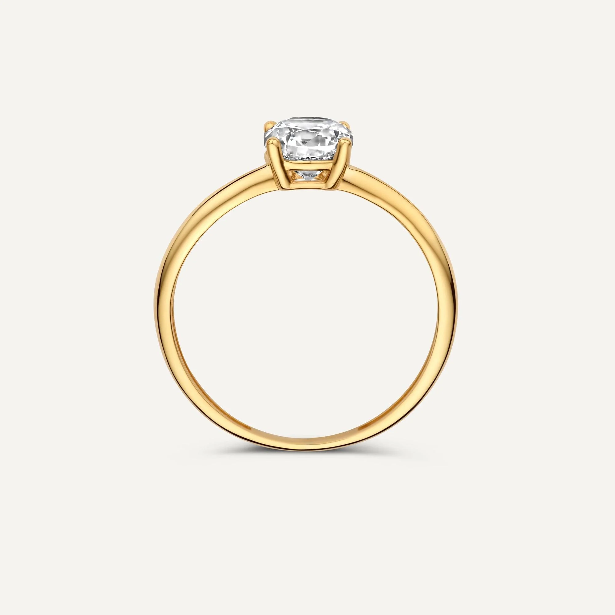 Four Prong Round Cut Cubic Zirconia Ring - Image 9