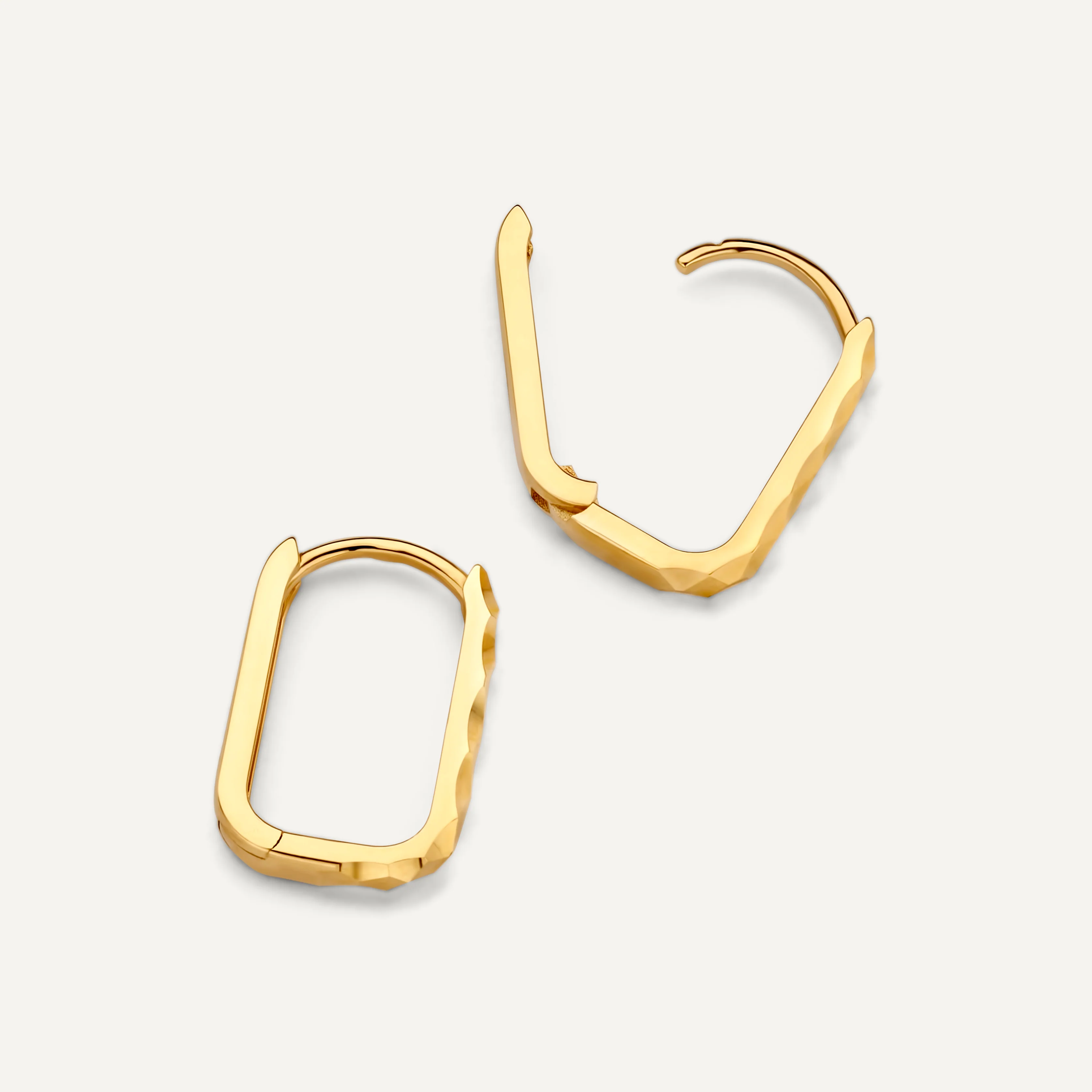 Hammered Small U Hoops (15mm) - Image 6