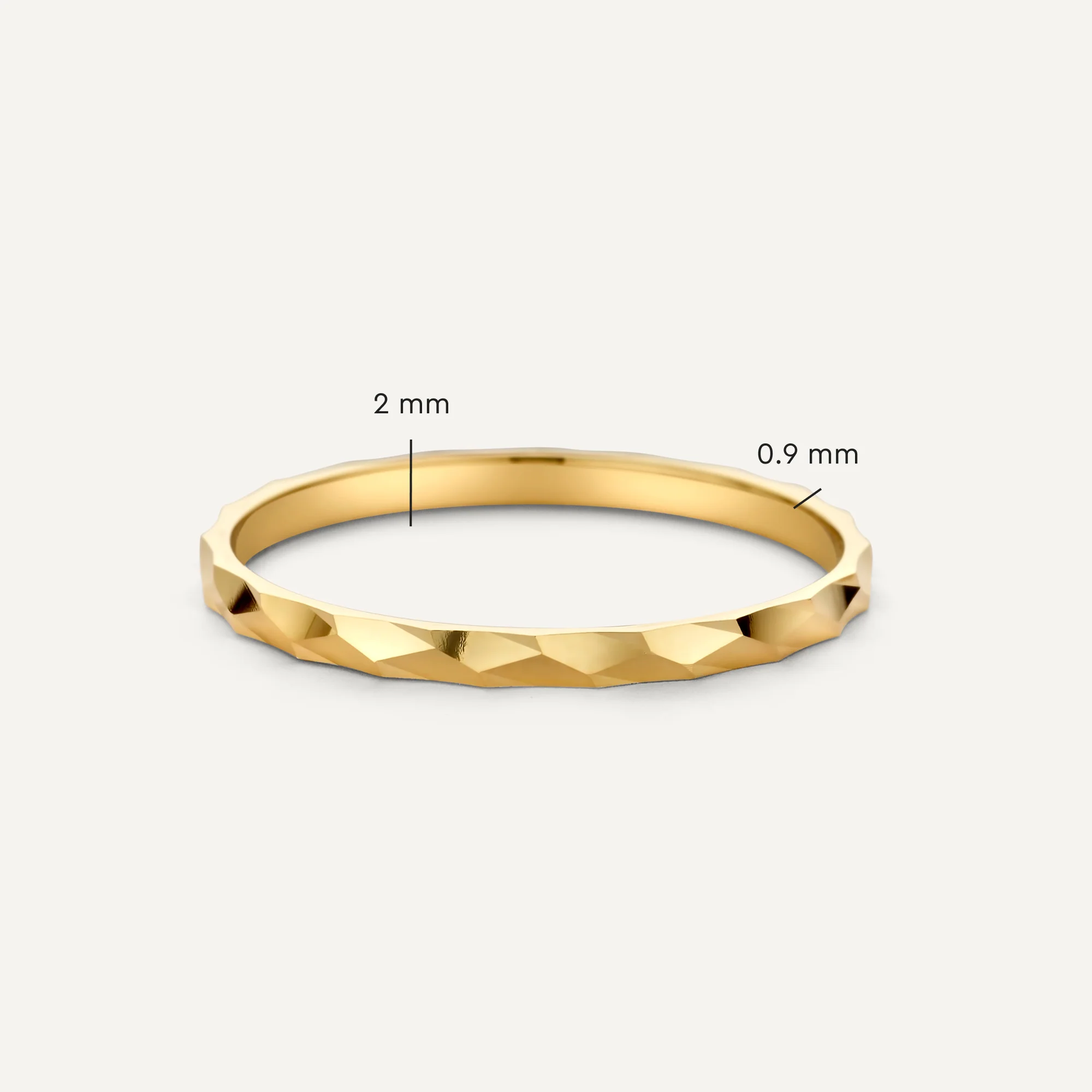 Hammered Stacker Ring - Image 12