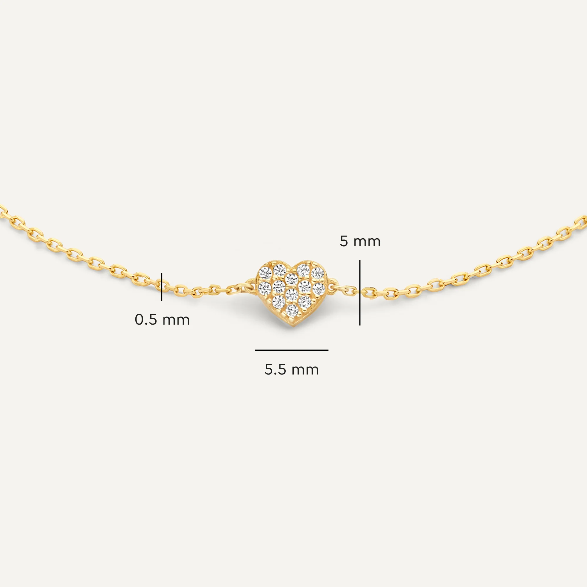Pavé Cubic Zirconia Heart Set - Image 5