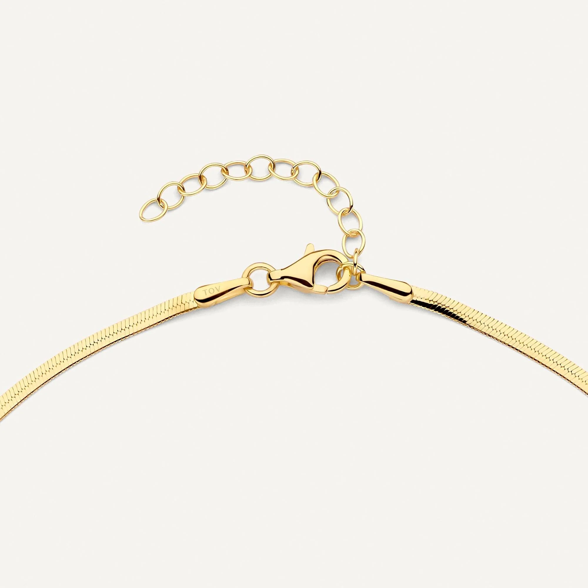 Herringbone Chain Necklace - Image 10