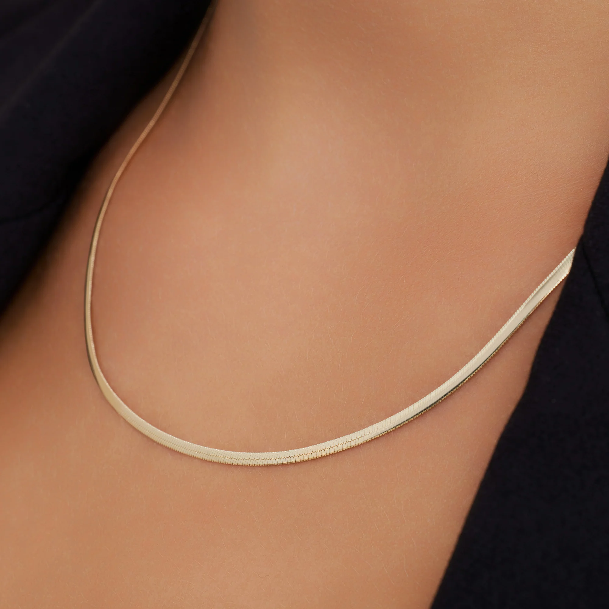 Herringbone Chain Necklace - Image 3