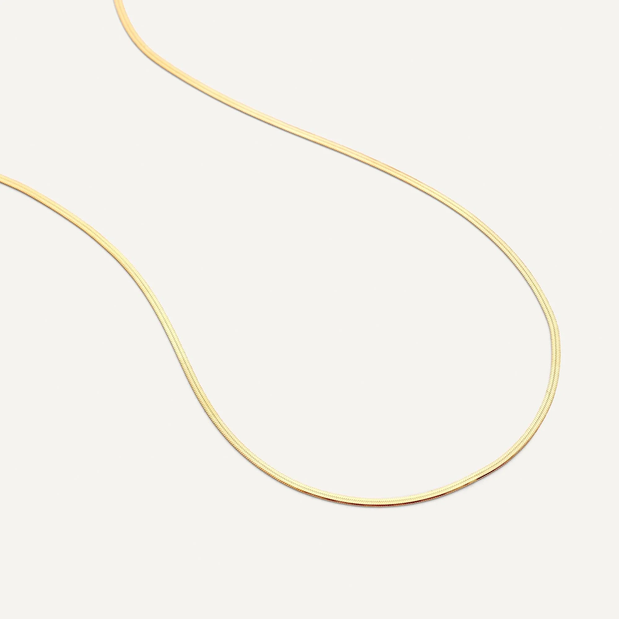 Herringbone Chain Necklace - Image 7