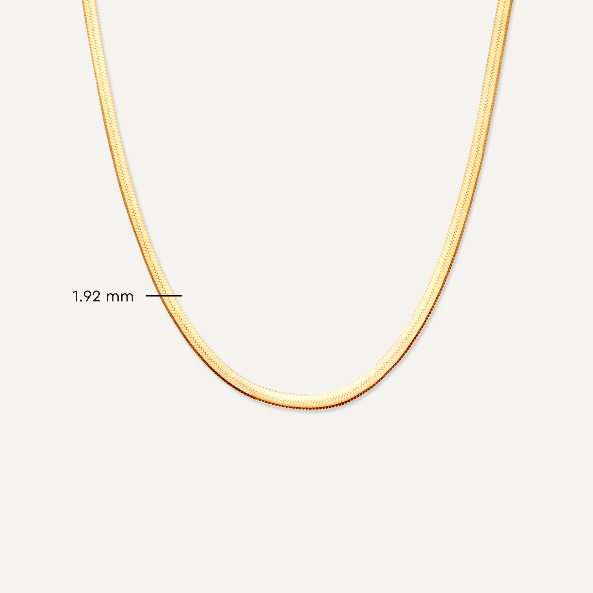 Herringbone Chain Necklace - Image 8