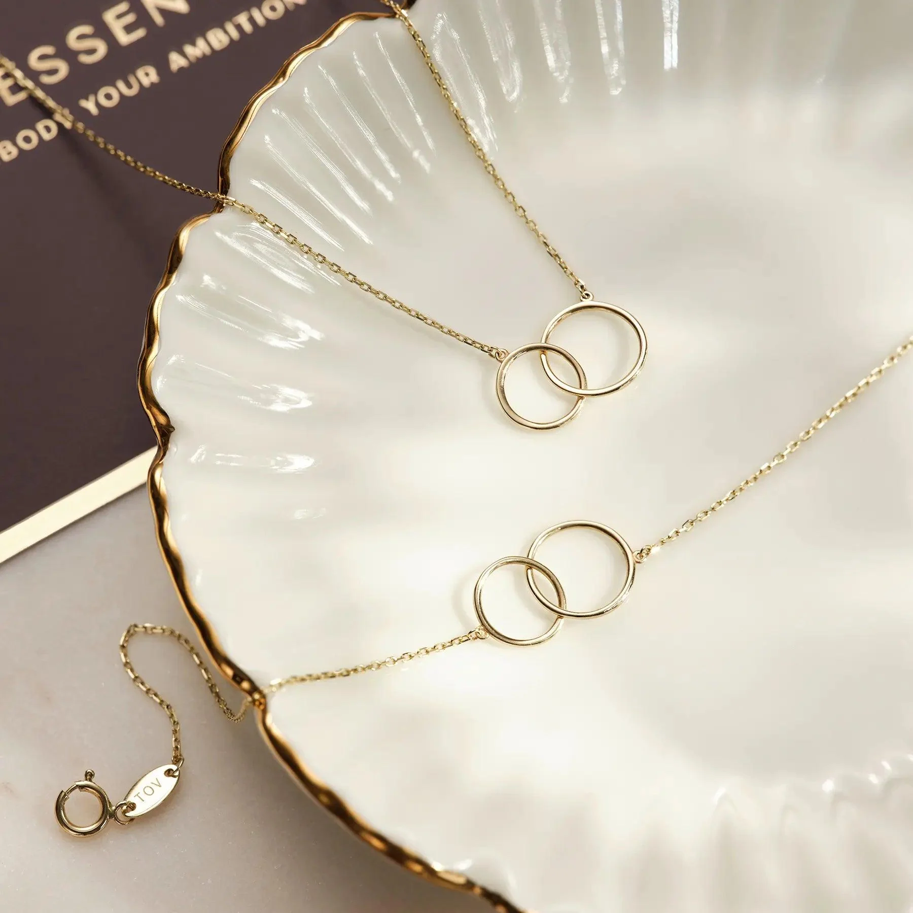 Linked Infinity Pendant Necklace - Image 14