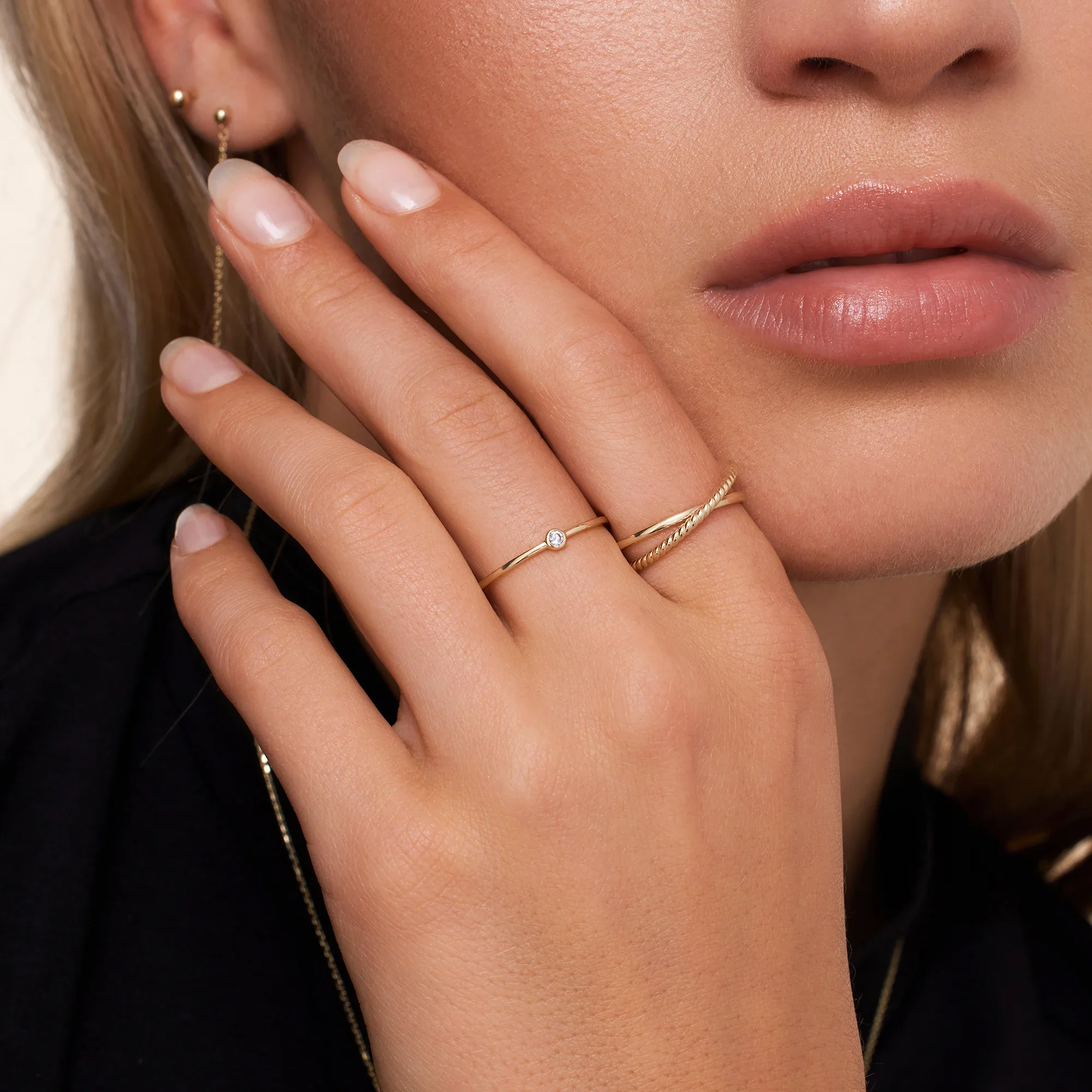 Mini Cubic Zirconia Ring - Image 3
