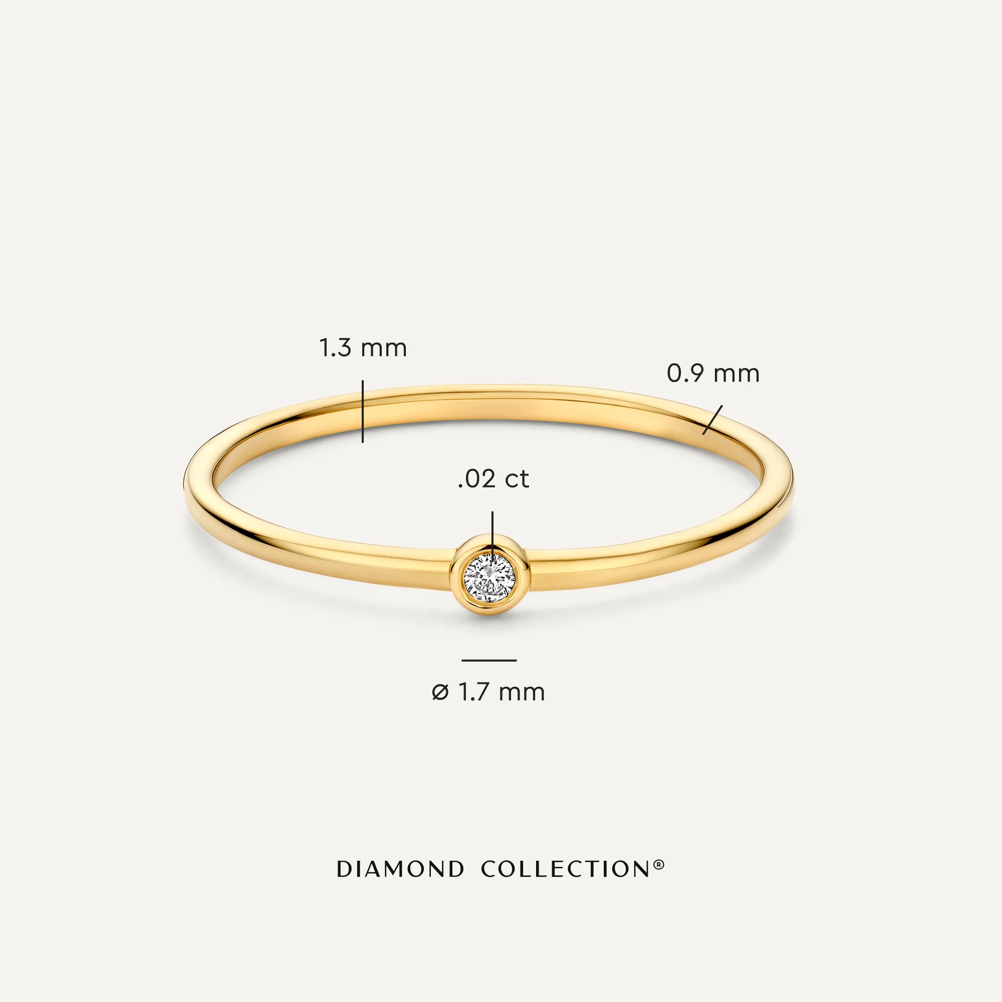 Mini Diamond Stacker Ring (0.02 ct) - Image 5
