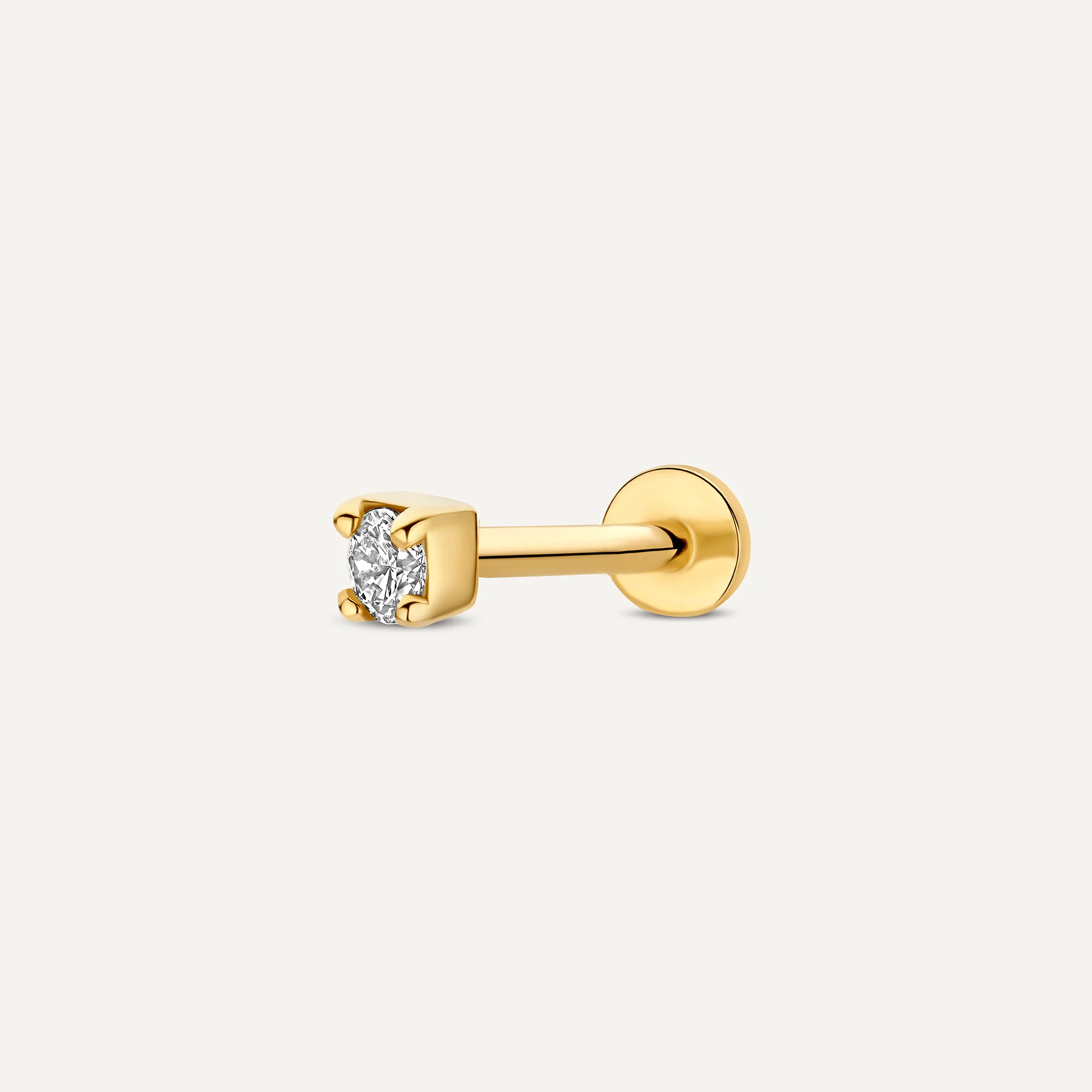 Mini Four Prong Diamond Piercing (0.03 ct) - Image 13