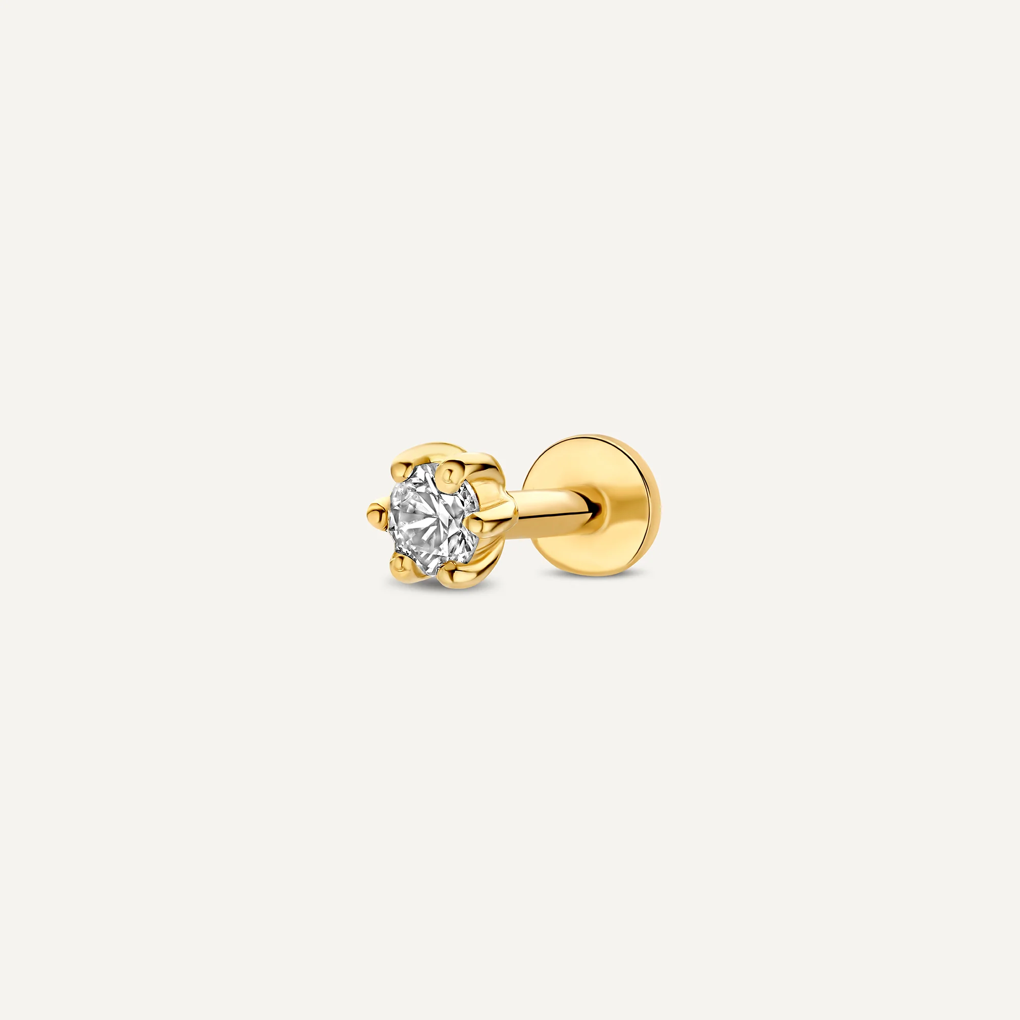 Mini Six Prong Diamond Piercing (0.03 ct)