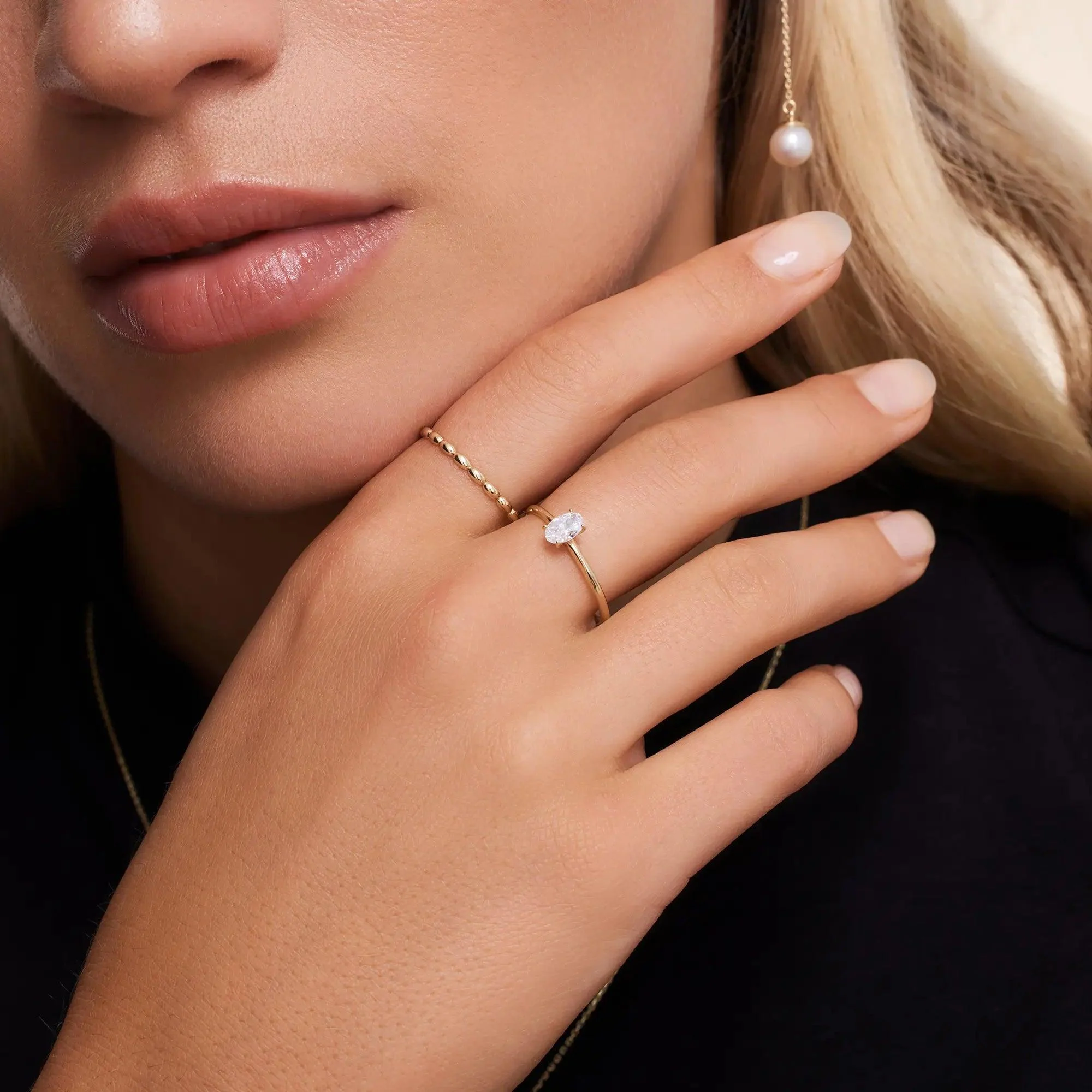 Oval Cut Cubic Zirconia Ring - Image 3