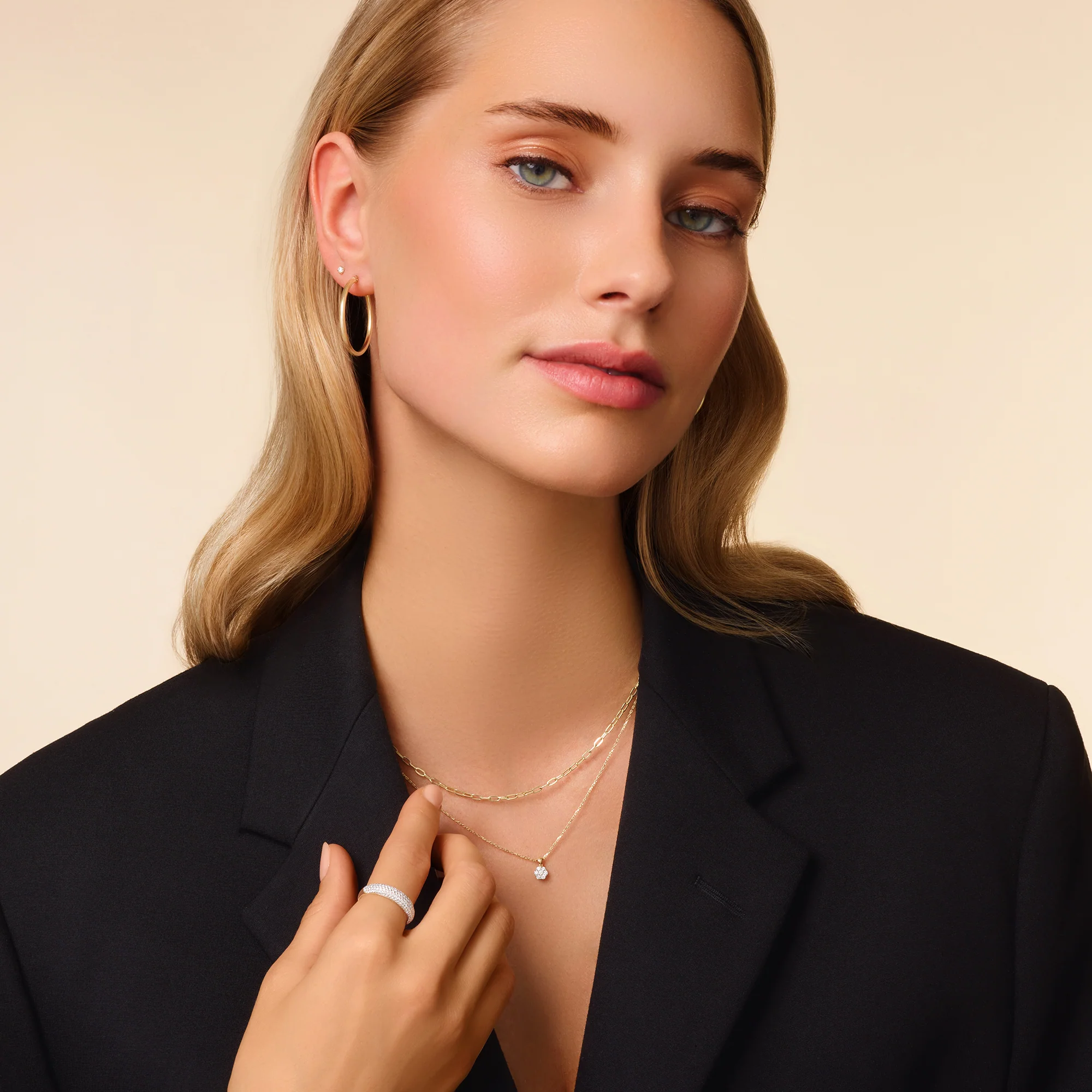 Pavé Cubic Zirconia Dome Ring - Image 13