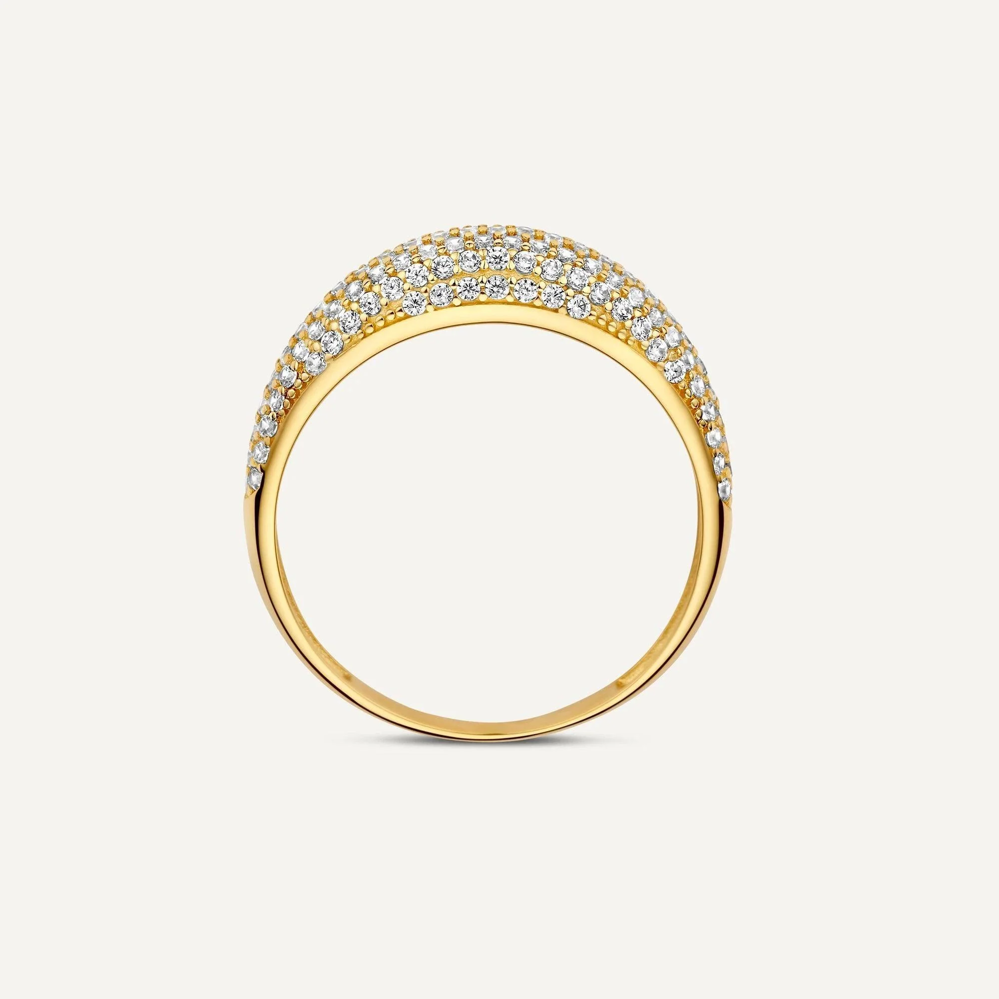 Pavé Cubic Zirconia Dome Ring - Image 9