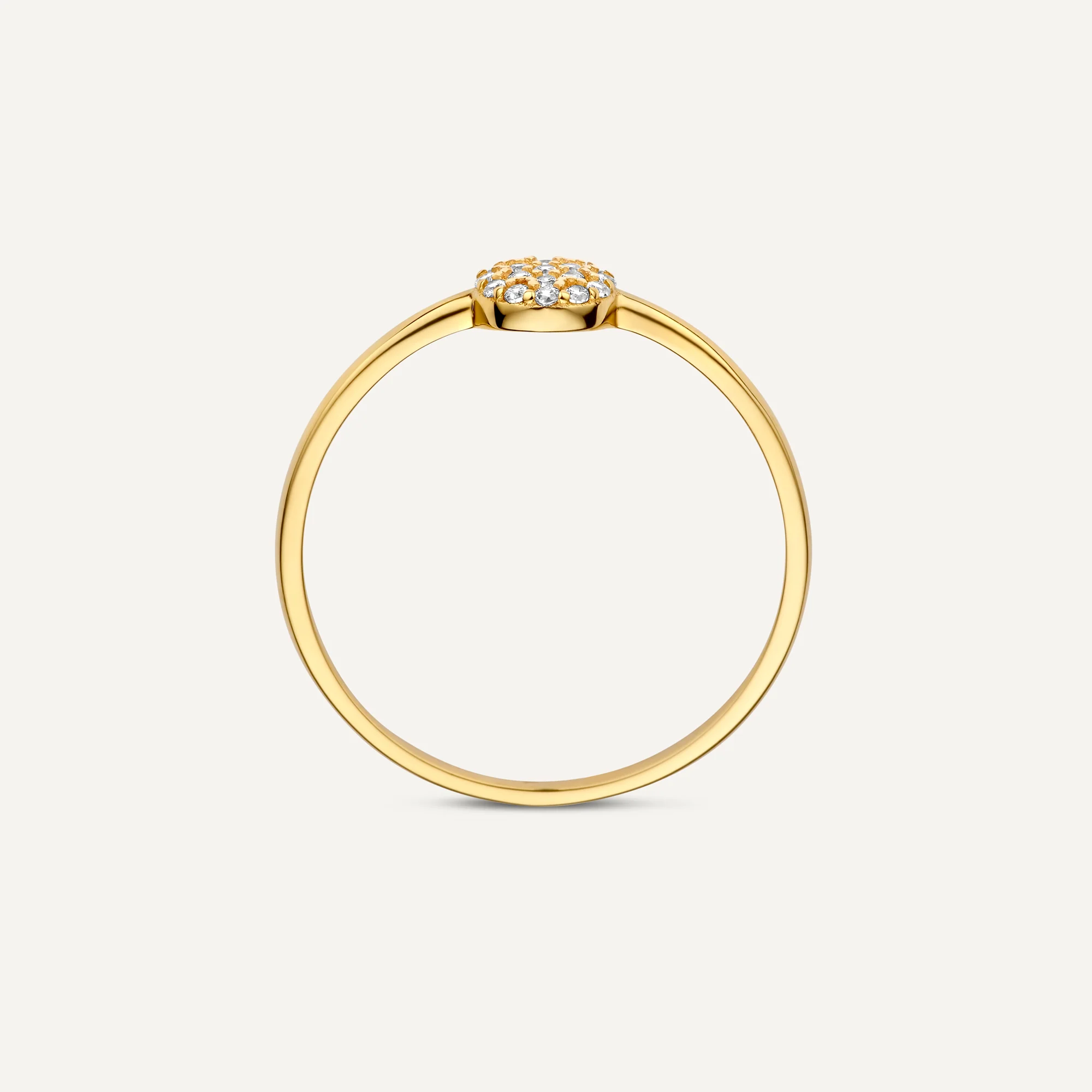 Pavé Cubic Zirconia Round Ring - Image 5