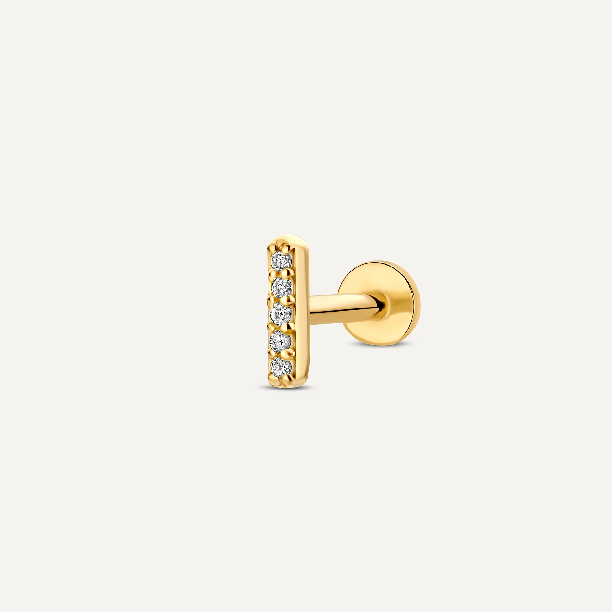Pavé Diamond Bar Piercing (0.02 ct) - Image 14