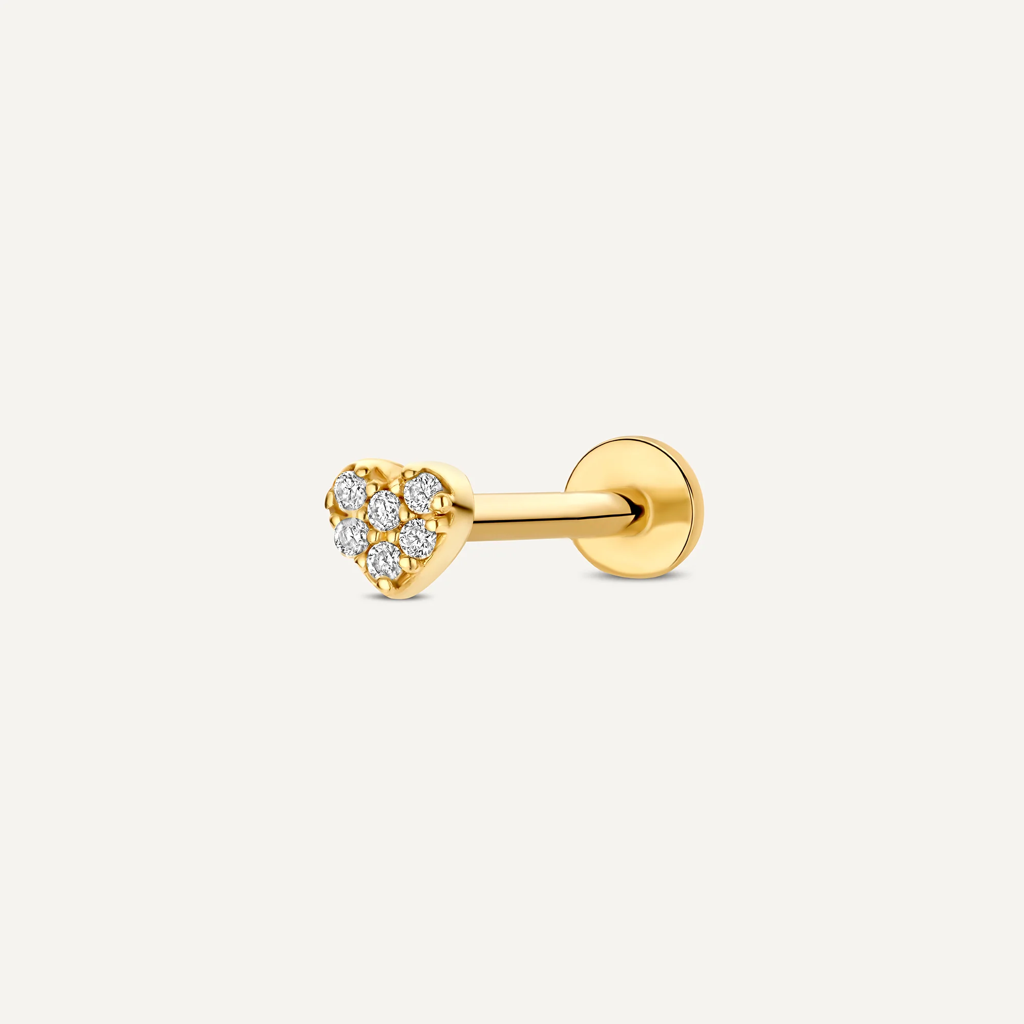 Pavé Diamond Heart Piercing (0.02 ct) - Image 14