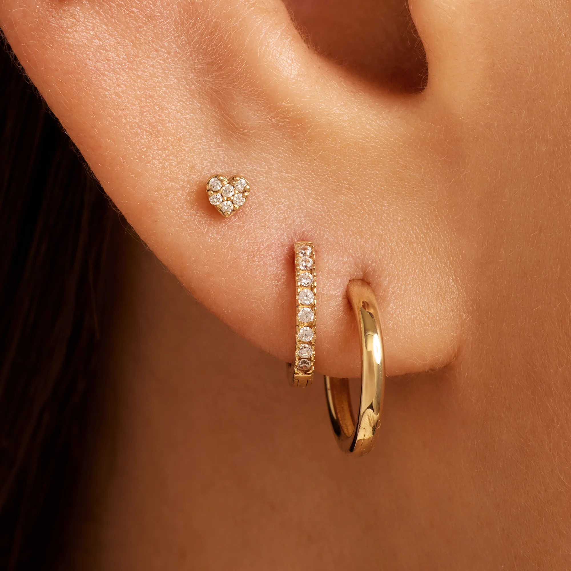 Pavé Diamond Heart Piercing (0.02 ct) - Image 3