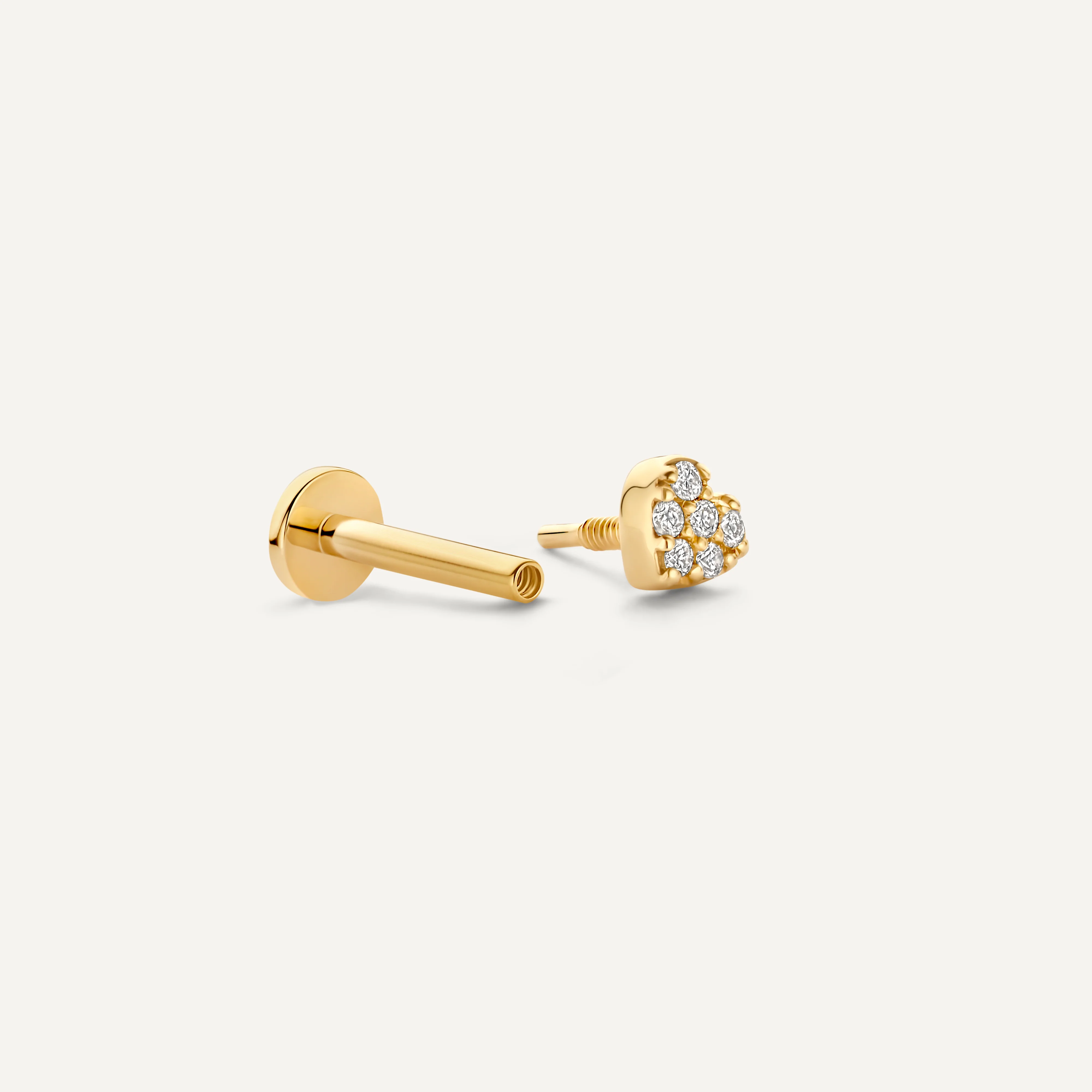 Pavé Diamond Heart Piercing (0.02 ct) - Image 8