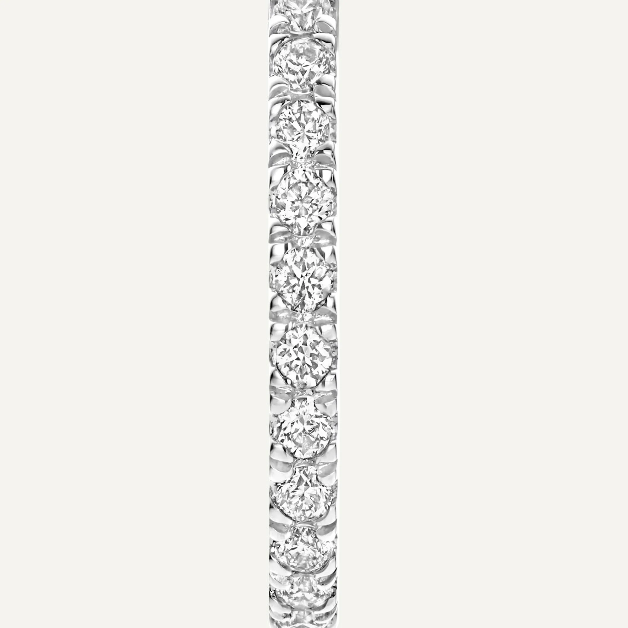 Pavé Diamond Huggie Hoops (12mm) (0.12 ct) - Image 6