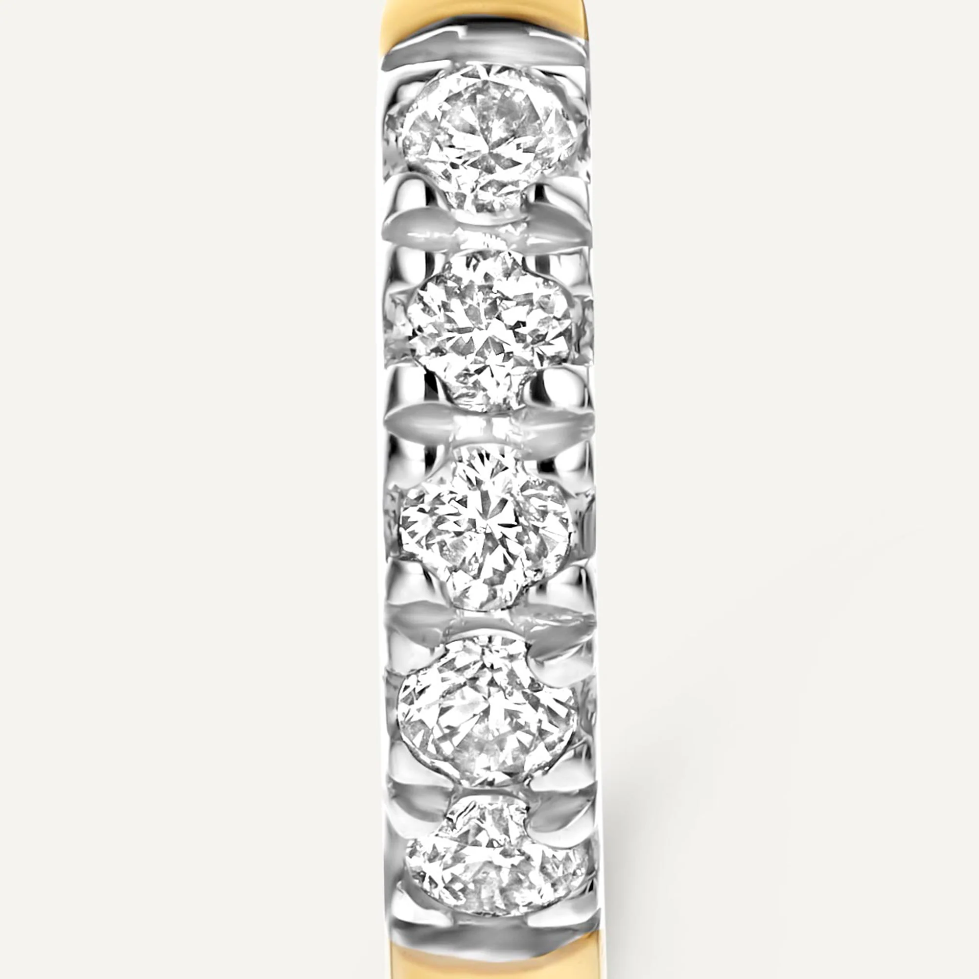 Pavé Diamond Mini Huggie Hoops (8mm) (0.05 ct) - Image 7