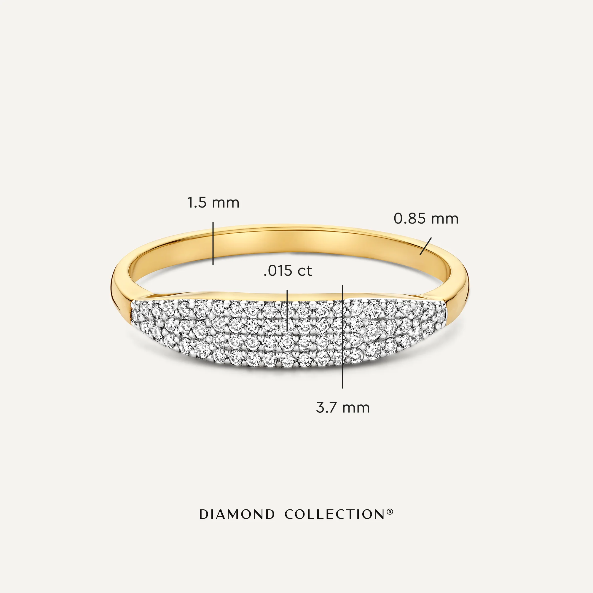Pavé Diamond Signet Ring (0.15 ct) - Image 5