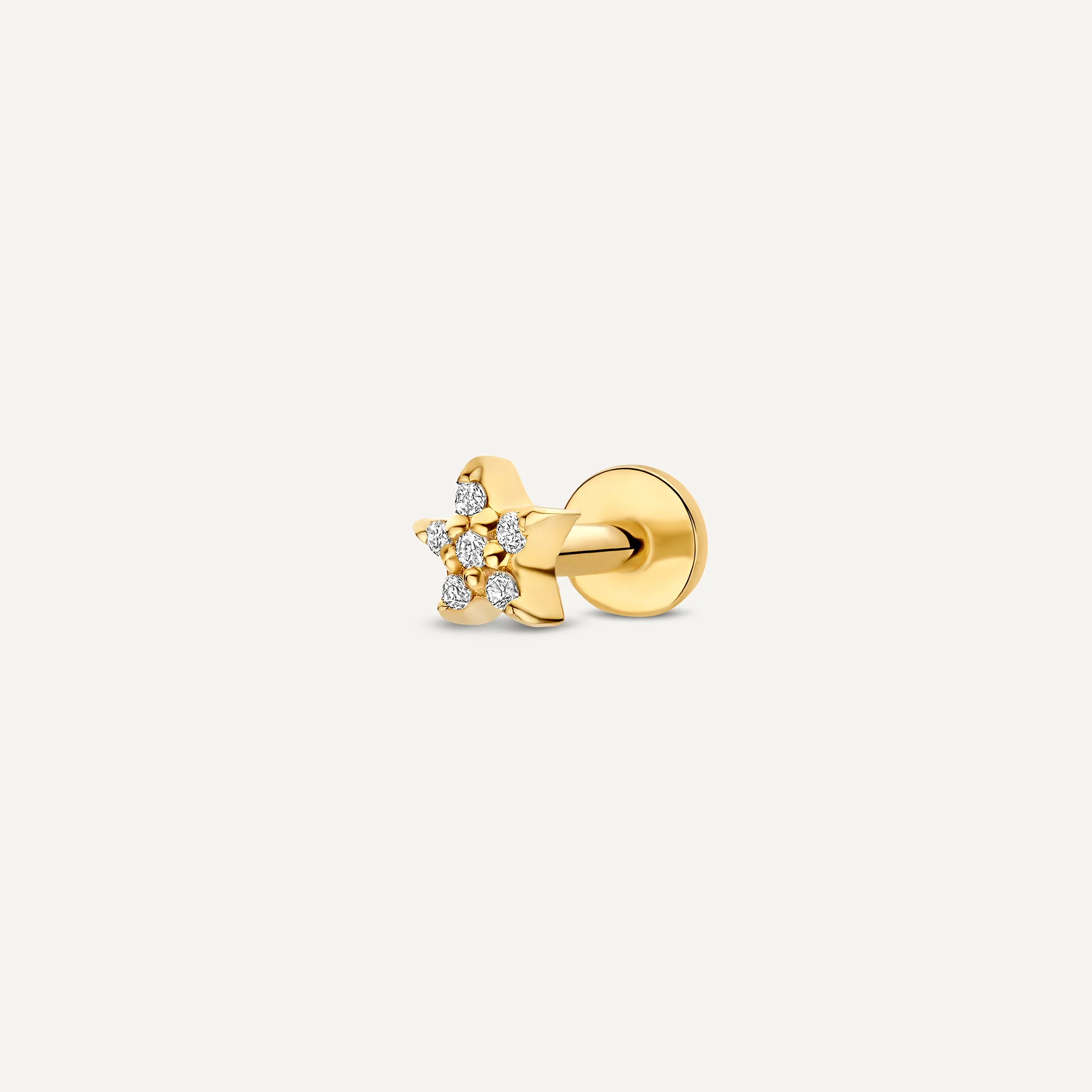 Pavé Diamond Star Piercing (0.01 ct)