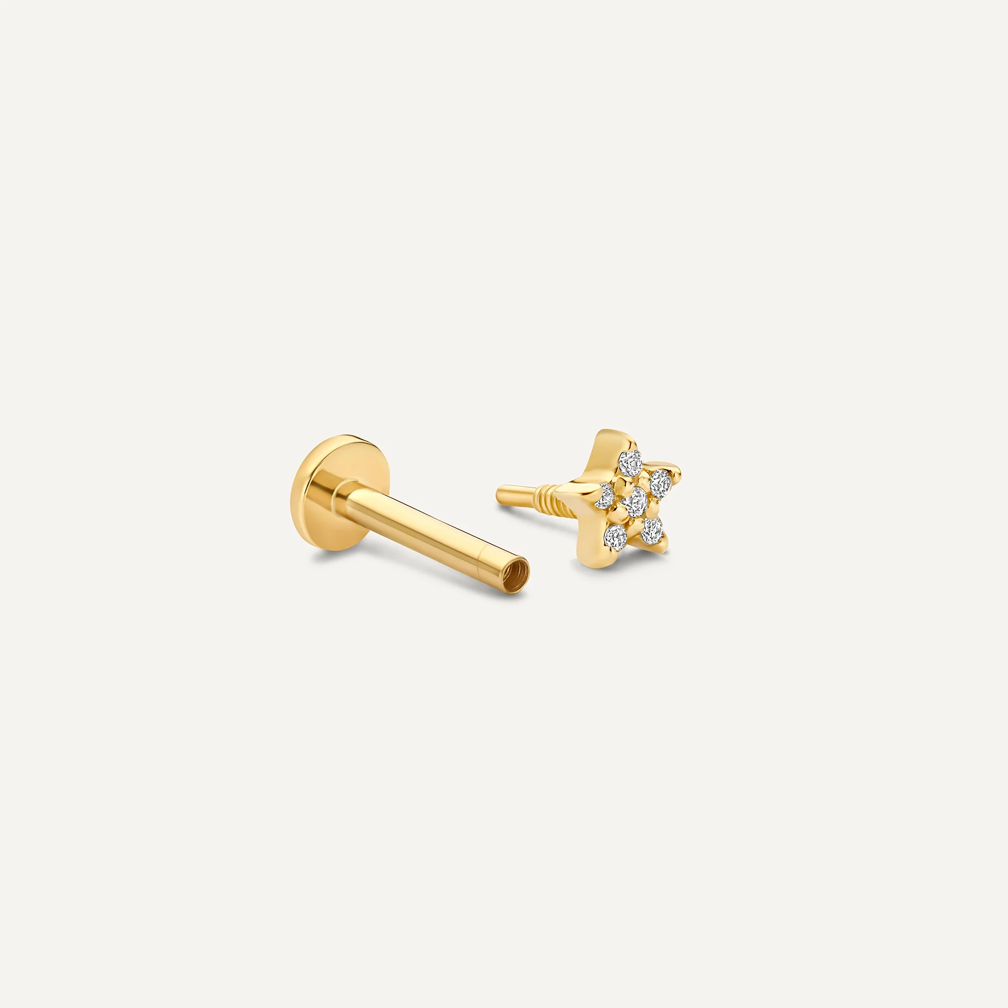 Pavé Diamond Star Piercing (0.01 ct) - Image 6
