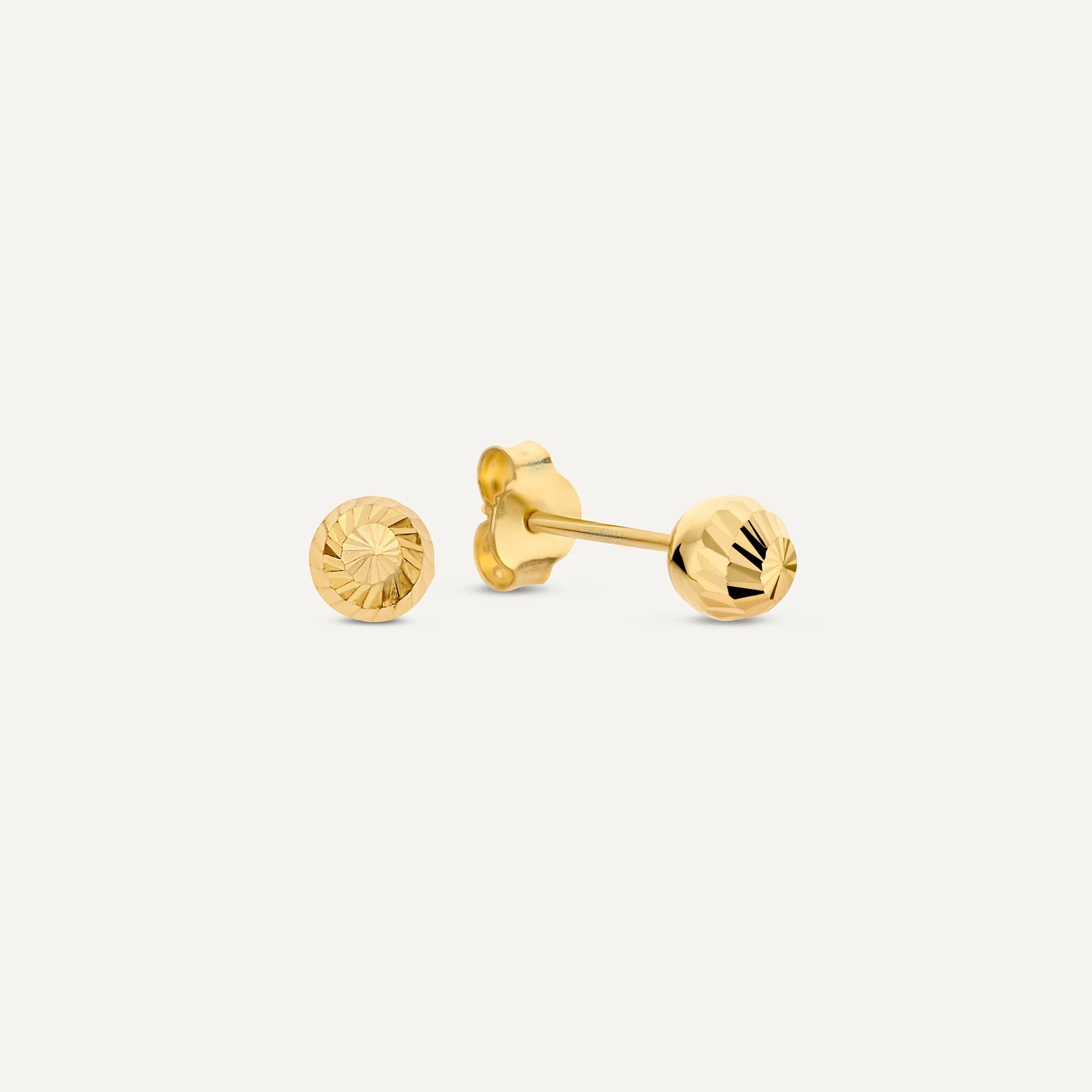 Pavé Zirconia Hoops Sphere Earrings Set - Image 4