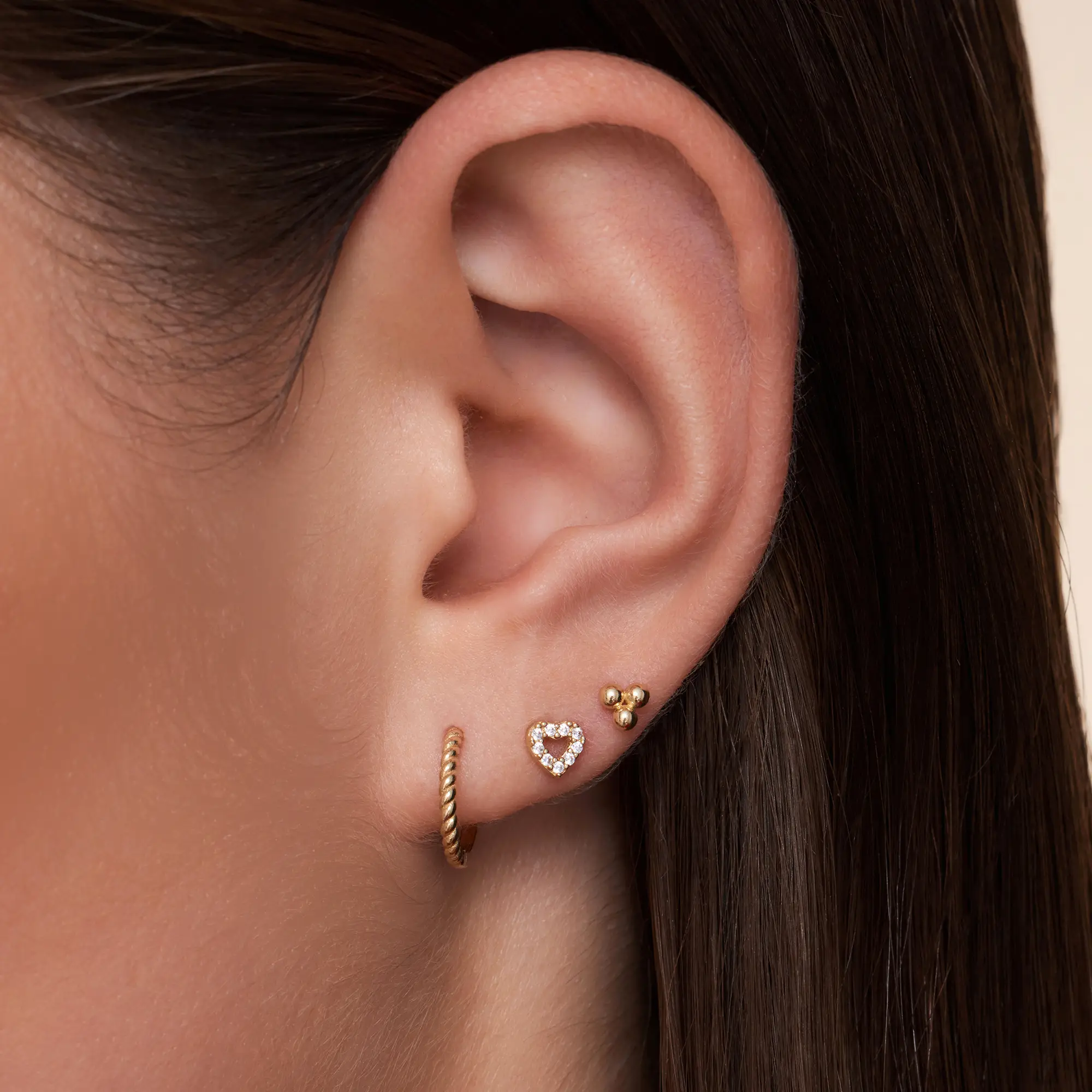 Pavé Zirconia Open Hearts Set - Image 16