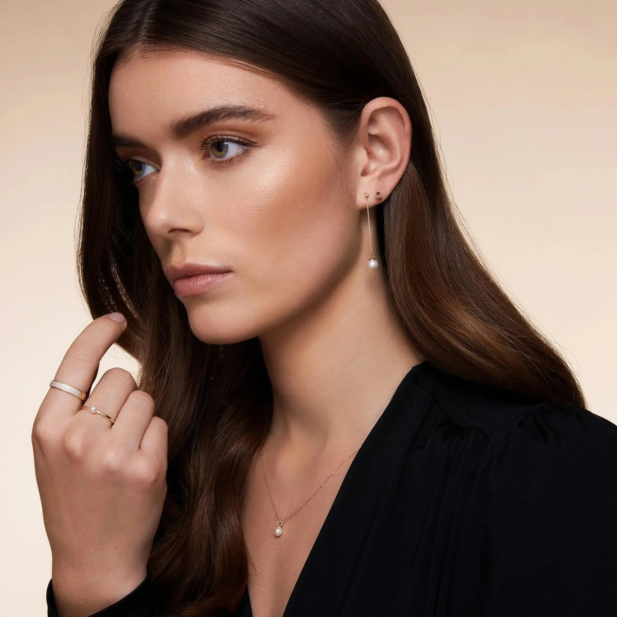 Pearl Drop Earrings - Image 6