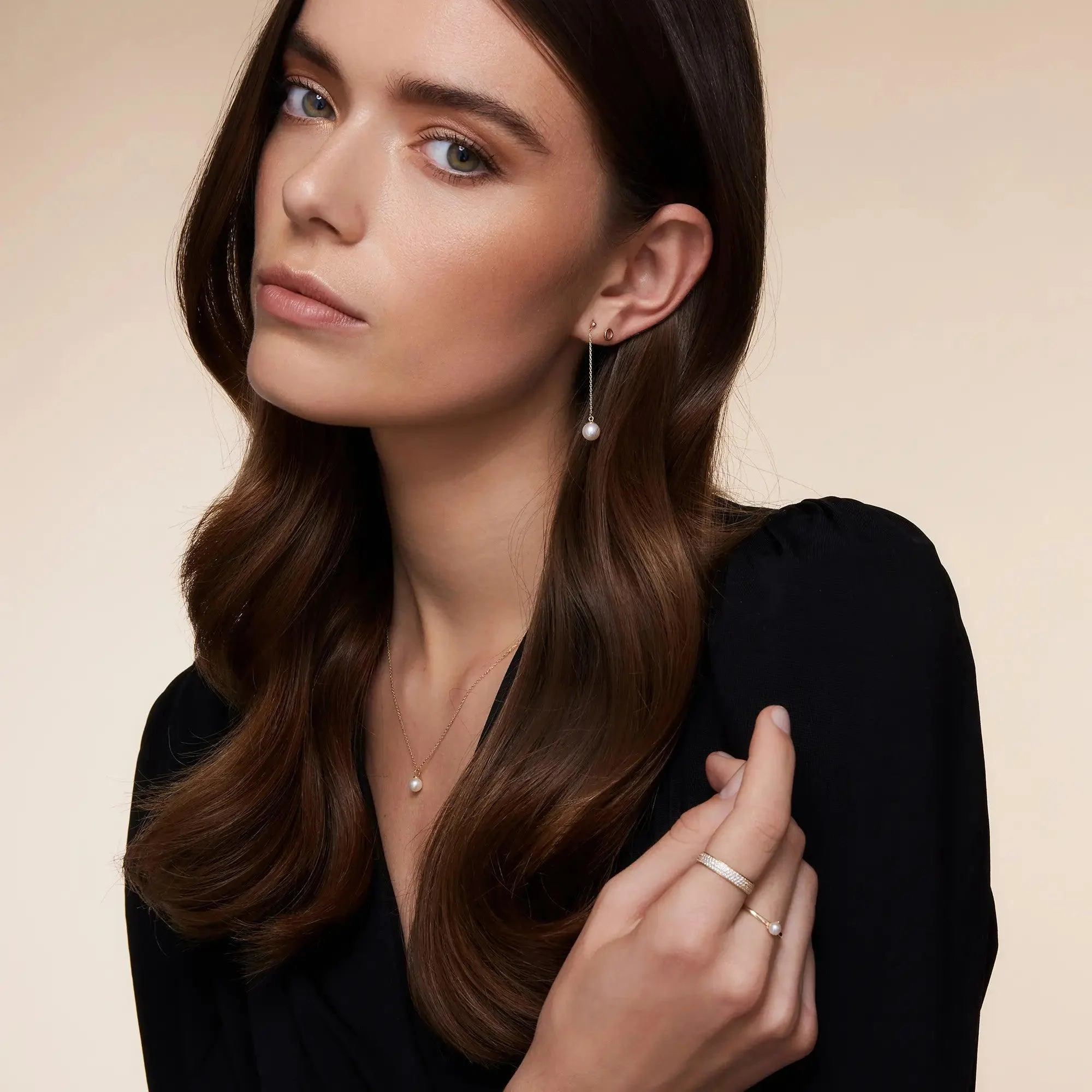 Pearl Drop Earrings - Image 8