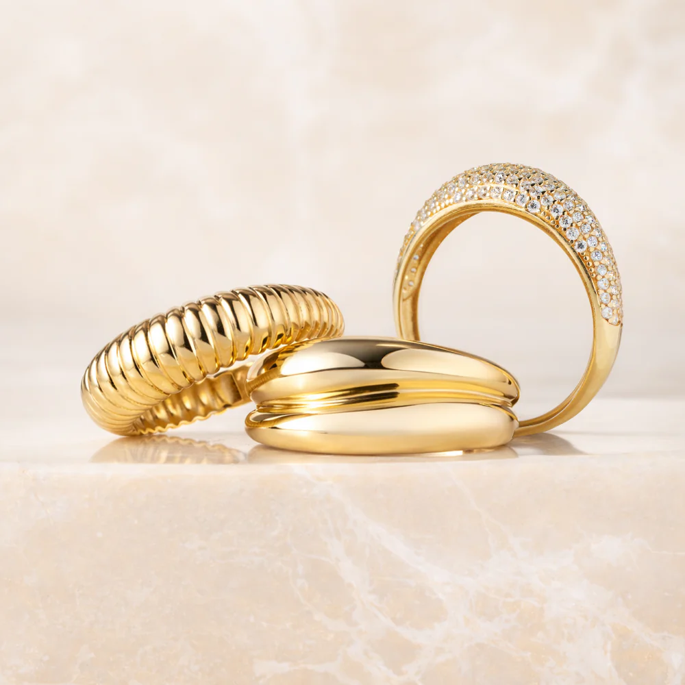 Pavé Cubic Zirconia Dome Ring - Image 5