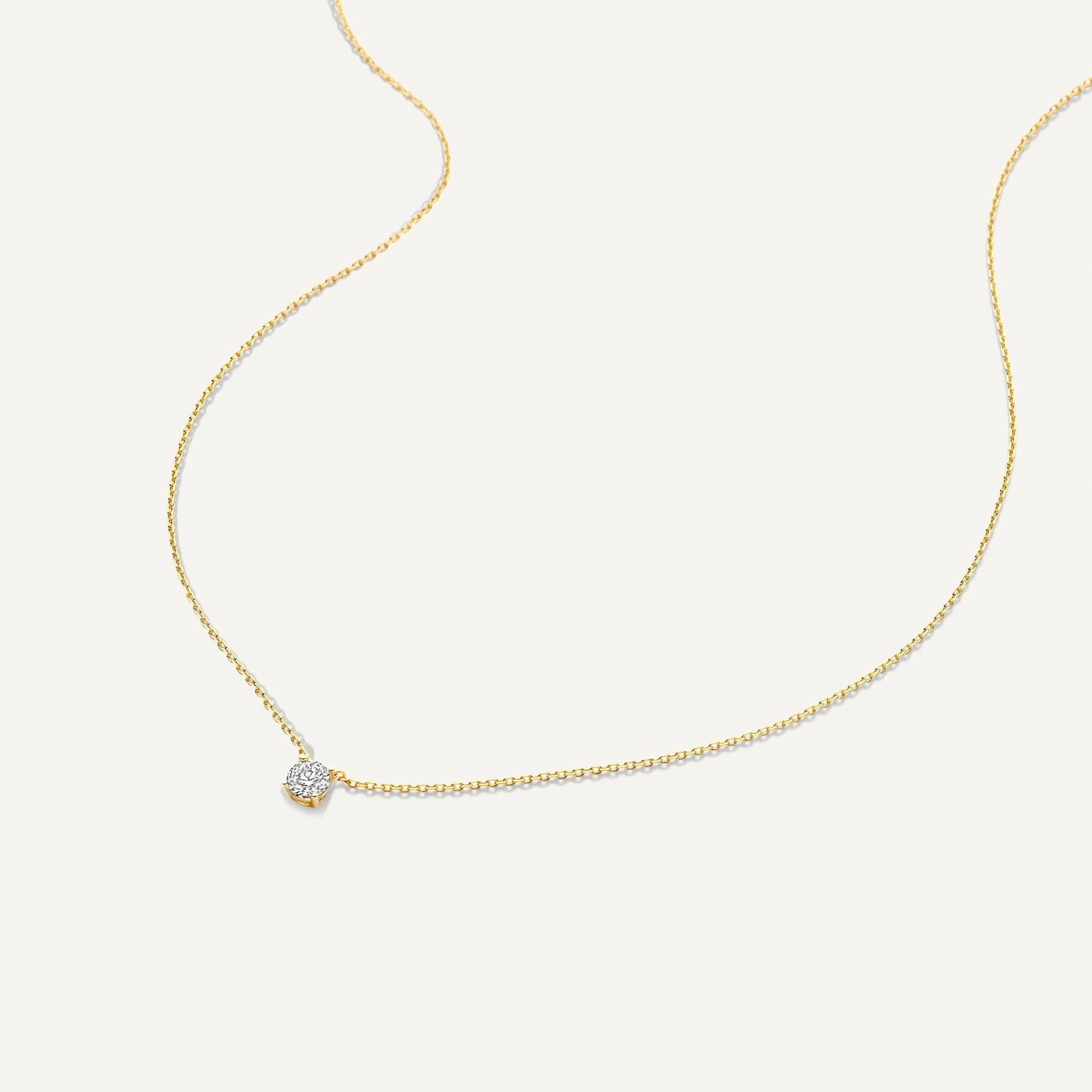 Round Cut Cubic Zirconia Pendant Necklace - Image 6