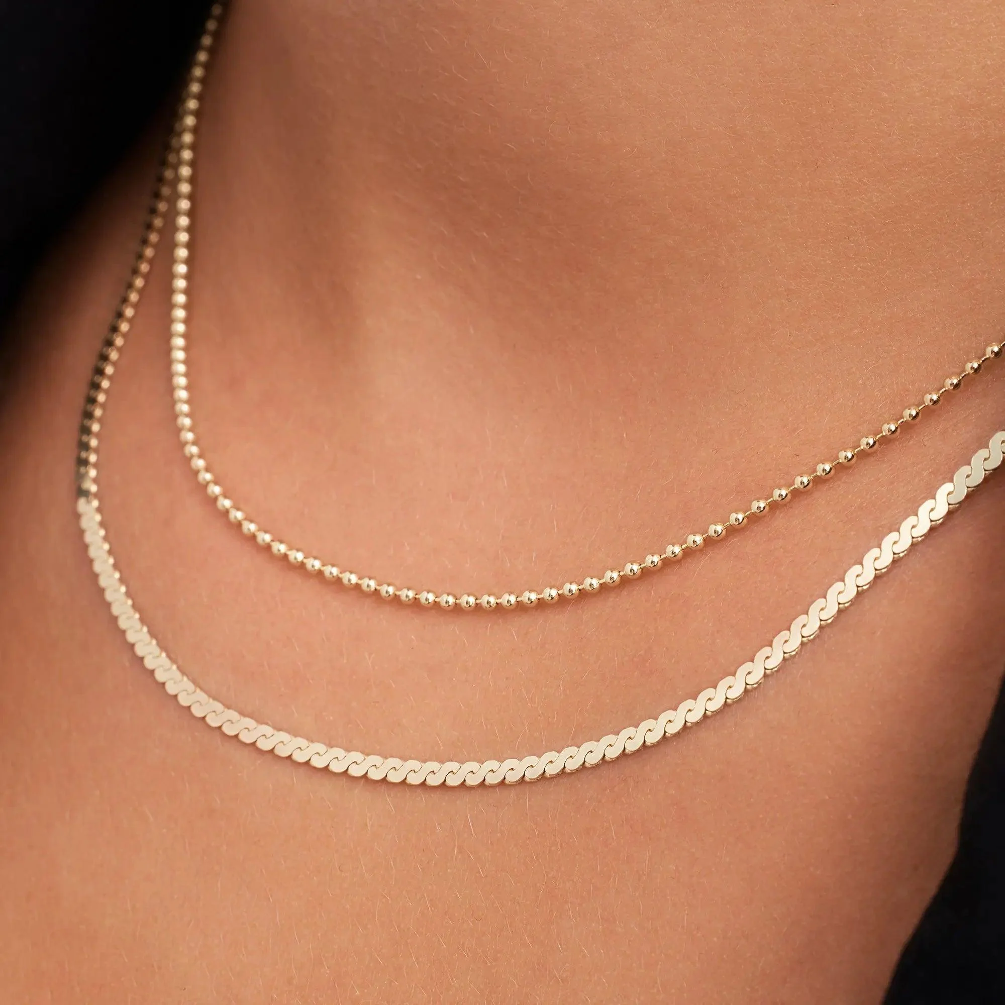 Serpentine Chain Necklace - Image 3