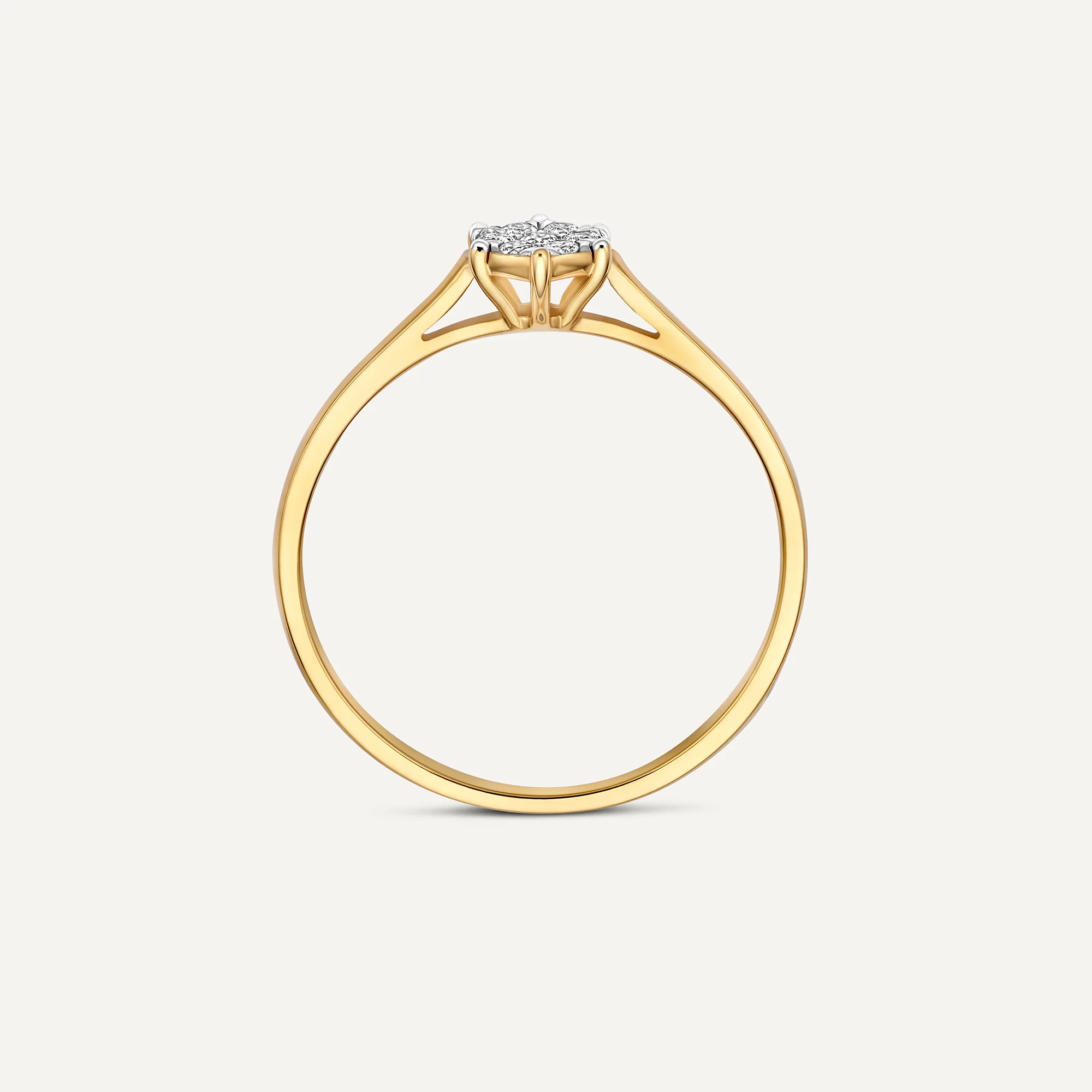 Six Prong Diamond Cluster Ring (0.10 ct) - Image 10